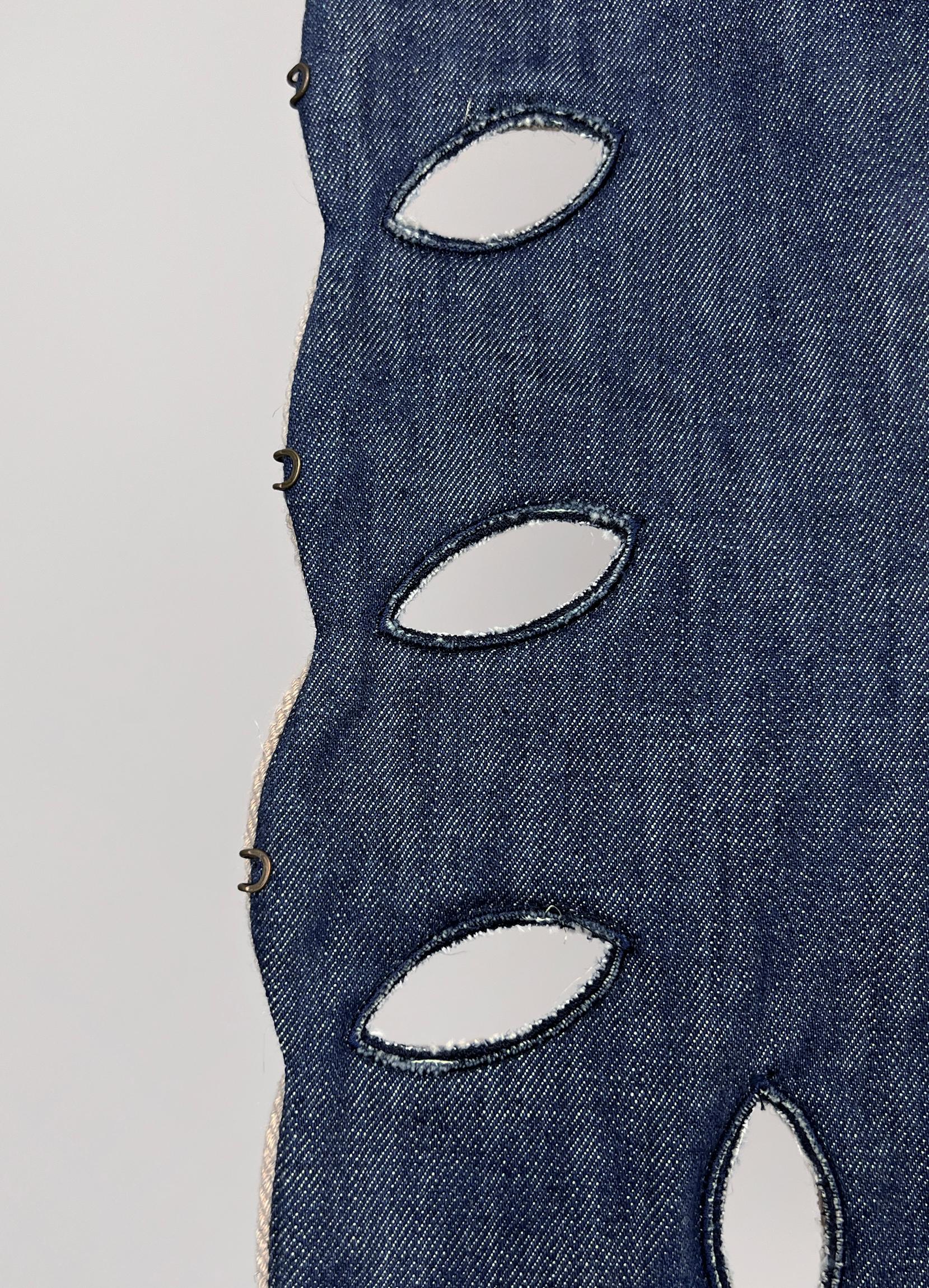Alexander McQueen S/S 2005 Denim Embroidery Jacket 