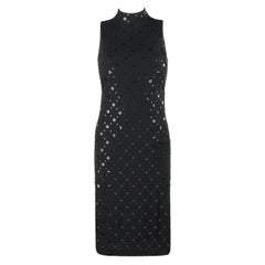 ALEXANDER McQUEEN S/S 2006 "Neptune" Black Sequin Racerback Sheath Dress