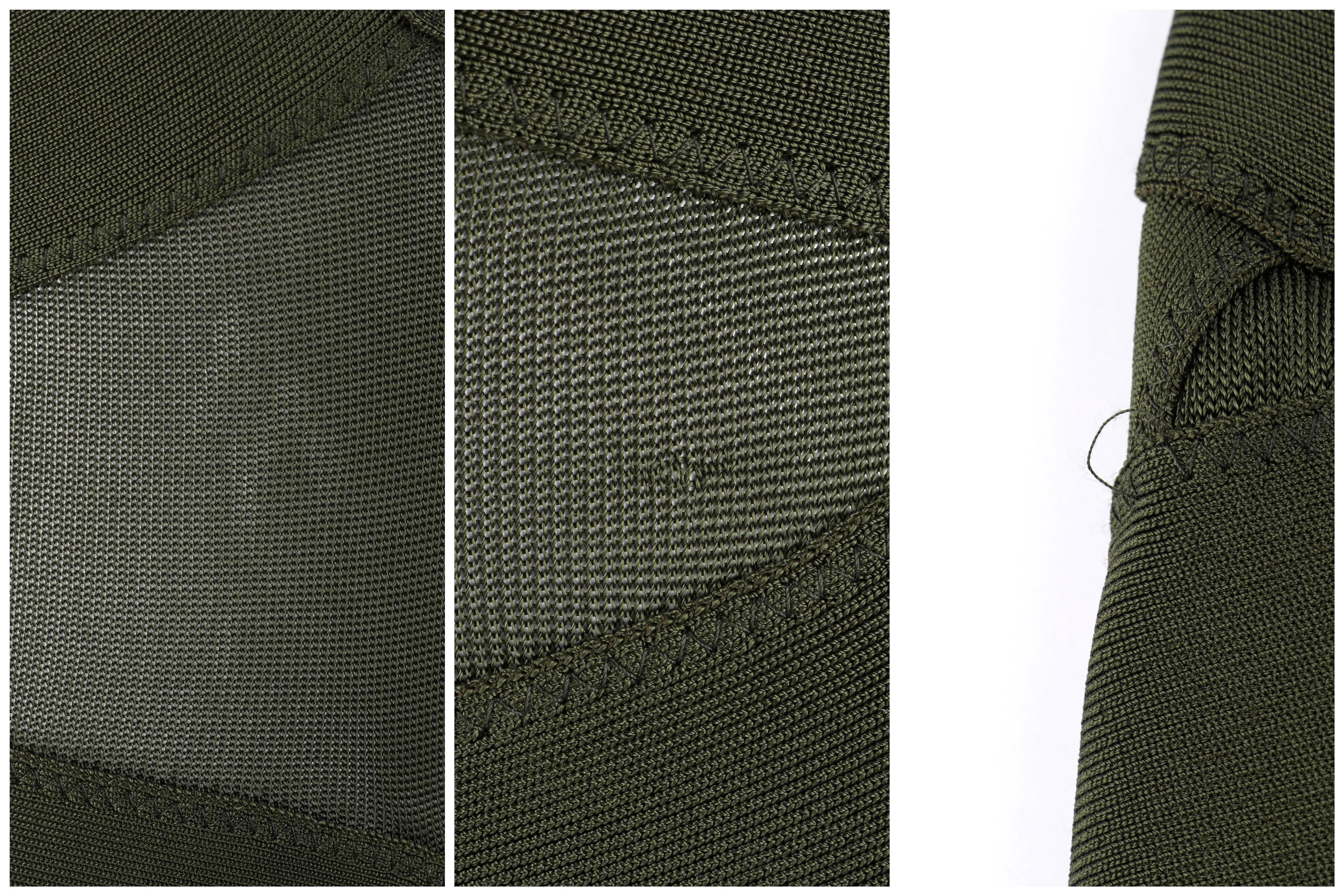 ALEXANDER McQUEEN S/S 2006 “Neptune” Green Pleated Bandage Cutout Halter Dress 2