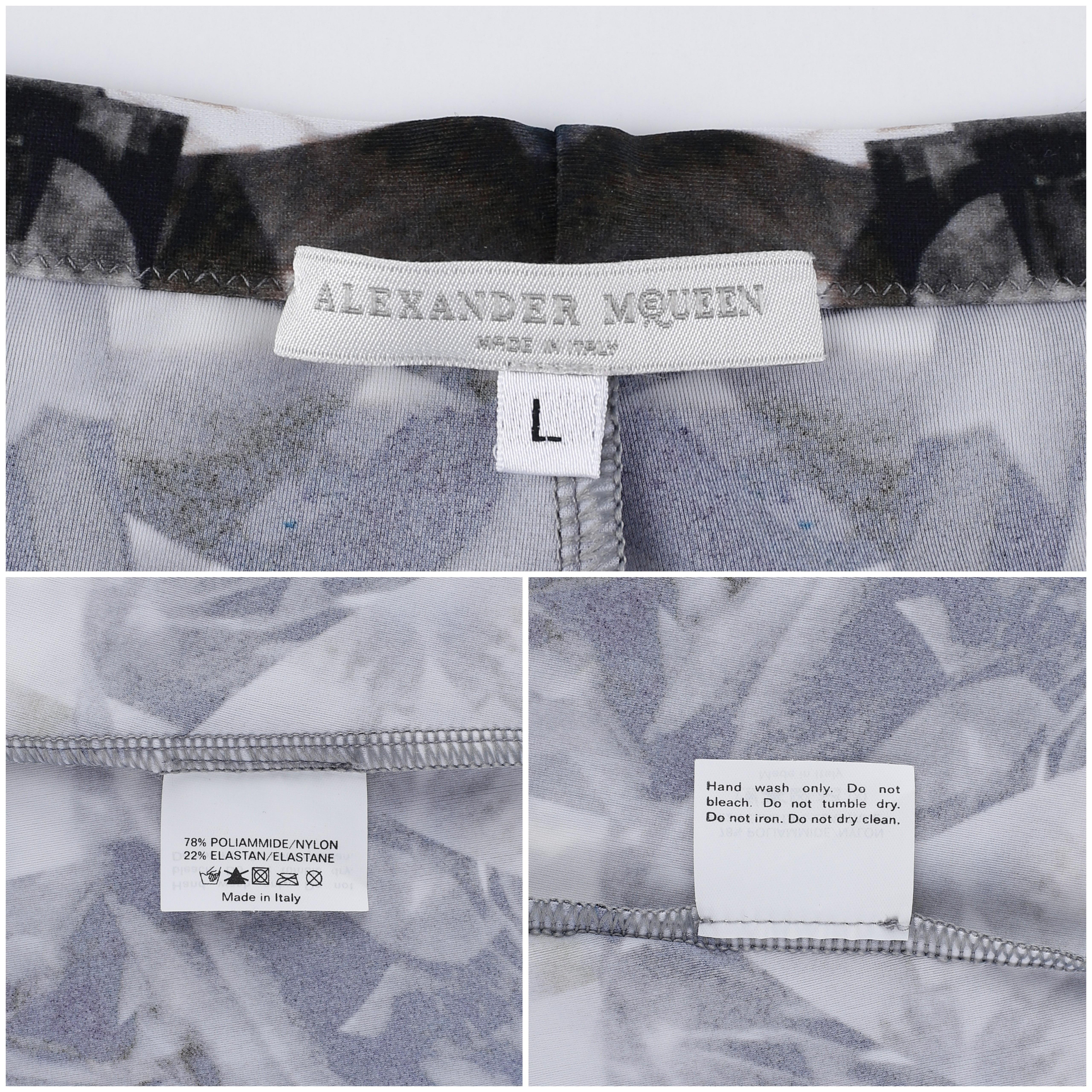 Alexander McQueen - P/E 2009 - Leggings con stampa di scheletri e caleidoscopio di cristallo L. in vendita 7
