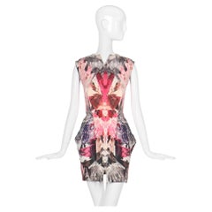 Alexander McQueen S/S 2009 embellished printed pink 'Crystal' dress