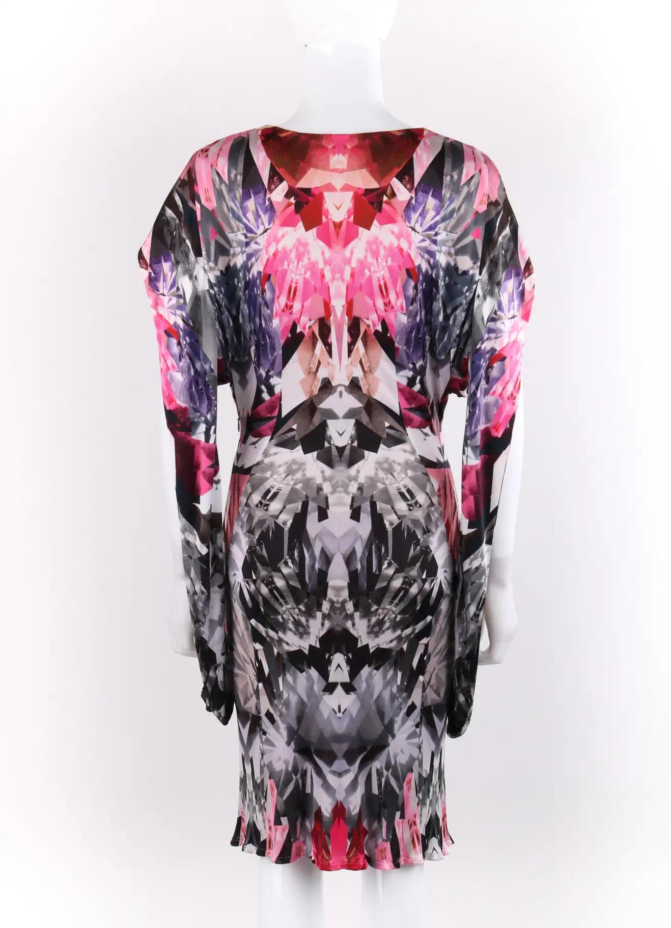 Alexander McQueen S/S 2009 Kaleidoscope Crystal Dress with dolman sleeves 1