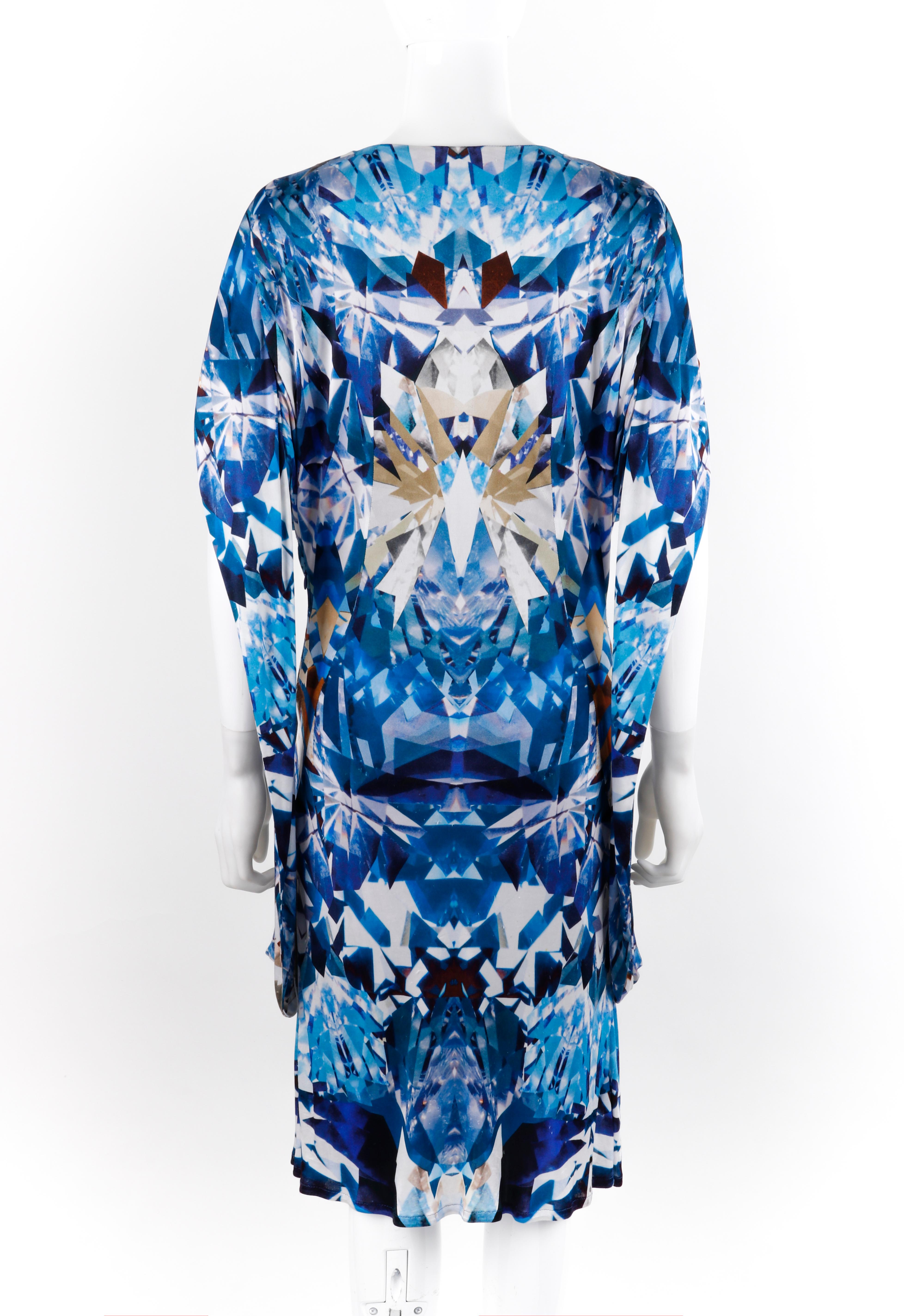 ALEXANDER McQUEEN S/S 2009 - « Natural Dis-tinction » - Robe emblématique en cristal bleu 42  en vente 1