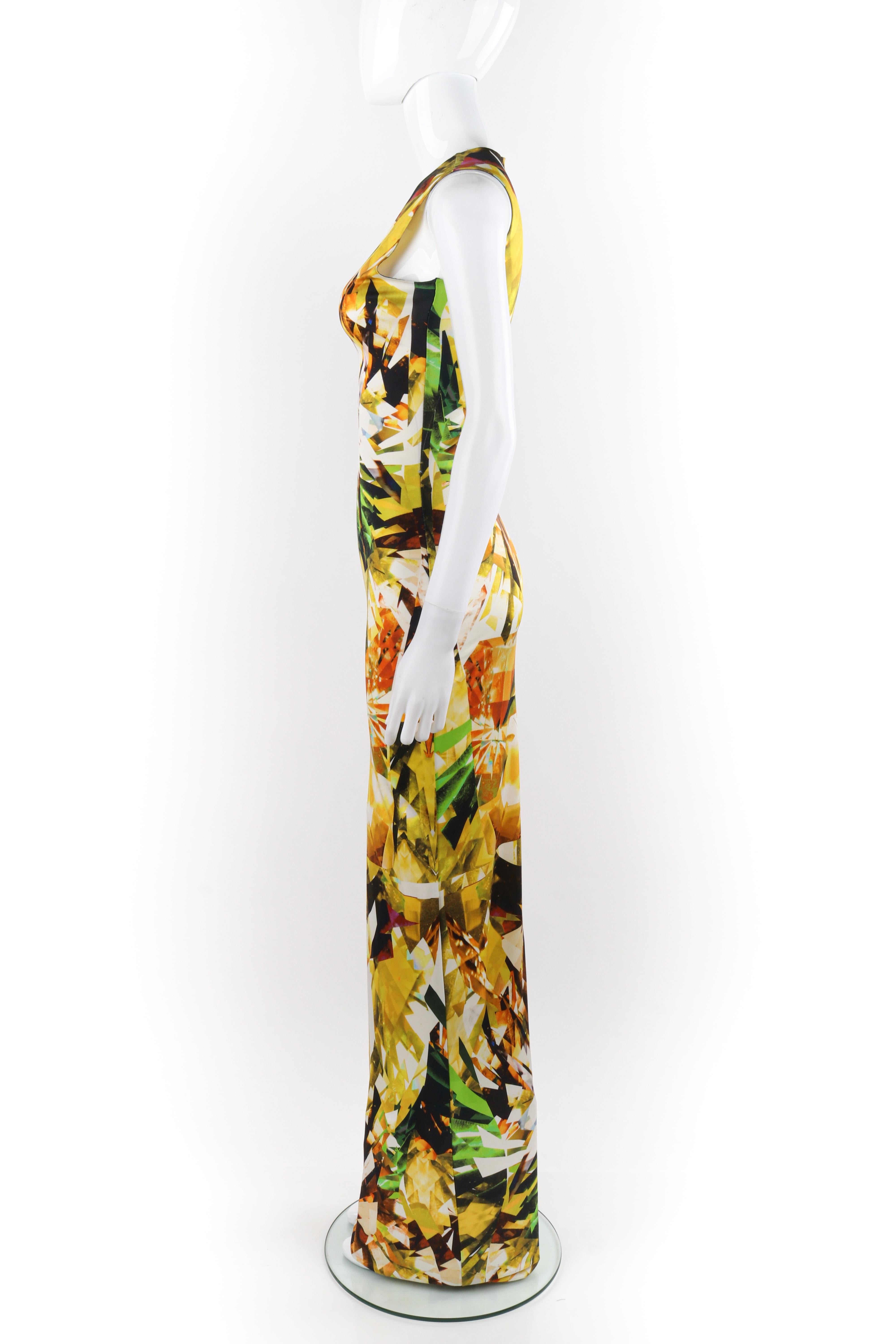 ALEXANDER McQUEEN S/S 2009 “Natural Distinction” Crystal Kaleidoscope Maxi Dress For Sale 1