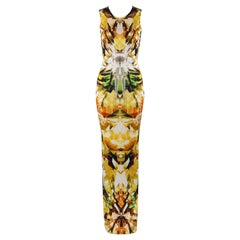 Used ALEXANDER McQUEEN S/S 2009 “Natural Distinction” Crystal Kaleidoscope Maxi Dress