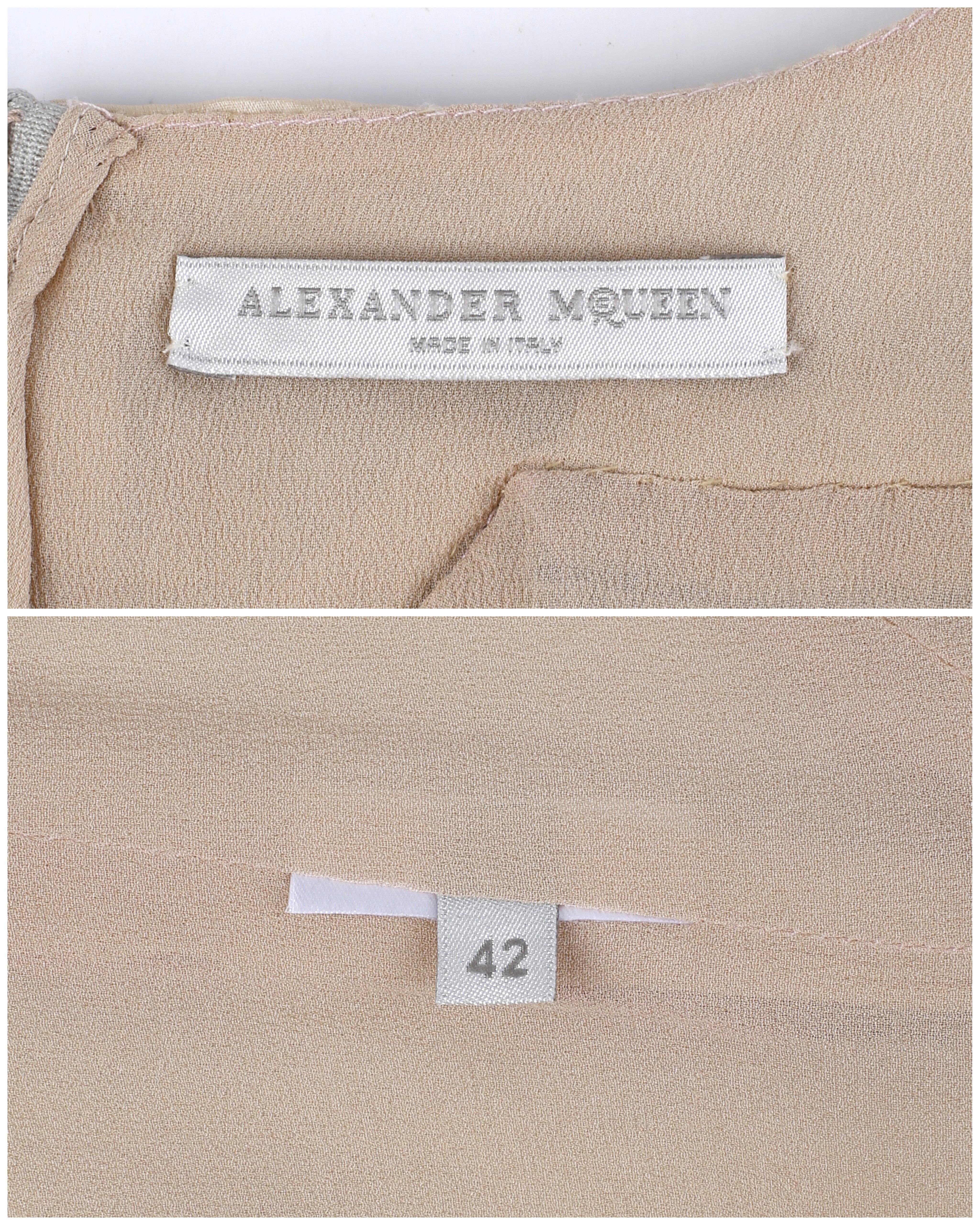 Alexander McQueen - Robe courte kaléidoscope structurée en cristal Swarovski, printemps-été 2009 en vente 11