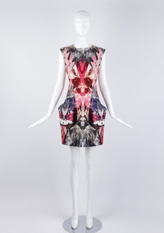 Alexander McQueen S/S 2009 Swarovski Crystal Structured Kaleidoscope Mini Dress