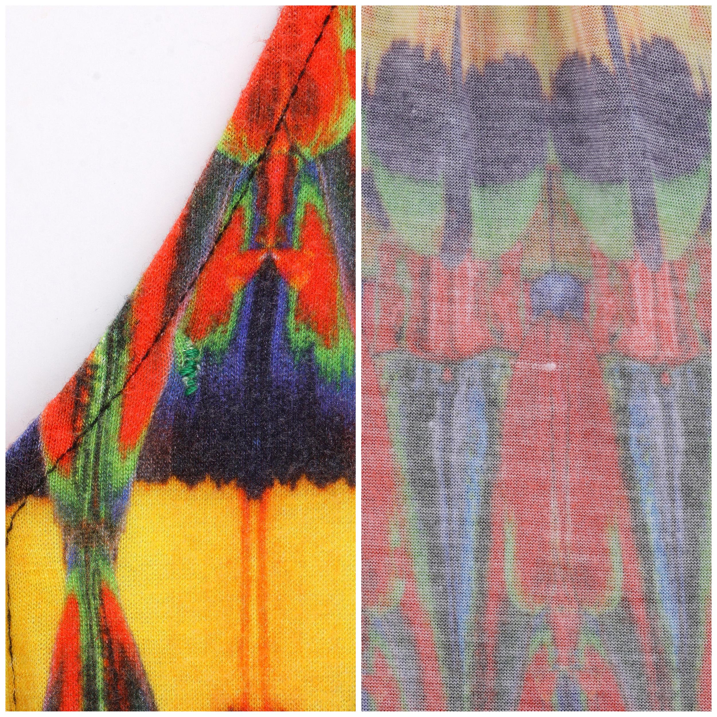 ALEXANDER McQUEEN S/S 2010 Multi-color Kaleidoscope Jersey Knit Dress  For Sale 2
