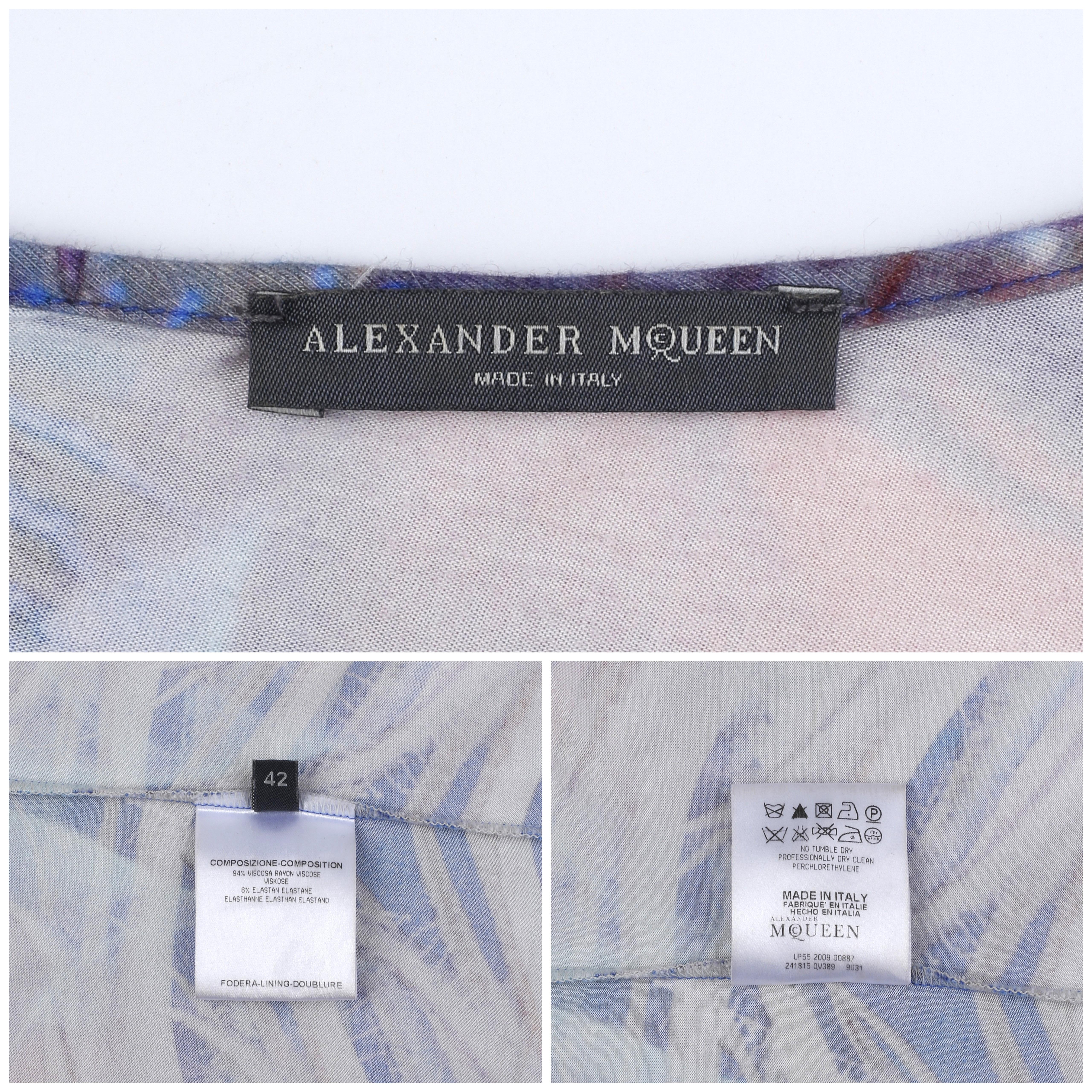 Alexander McQueen F/S 2010 „Plato's Atlantis“ Kleid mit aquatischem Alien- Hybrid-Druck im Angebot 4