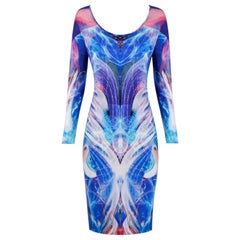Alexander McQueen - Vestito con stampa ibrida aliena acquatica "Atlantide di Platone" - P/E 2010