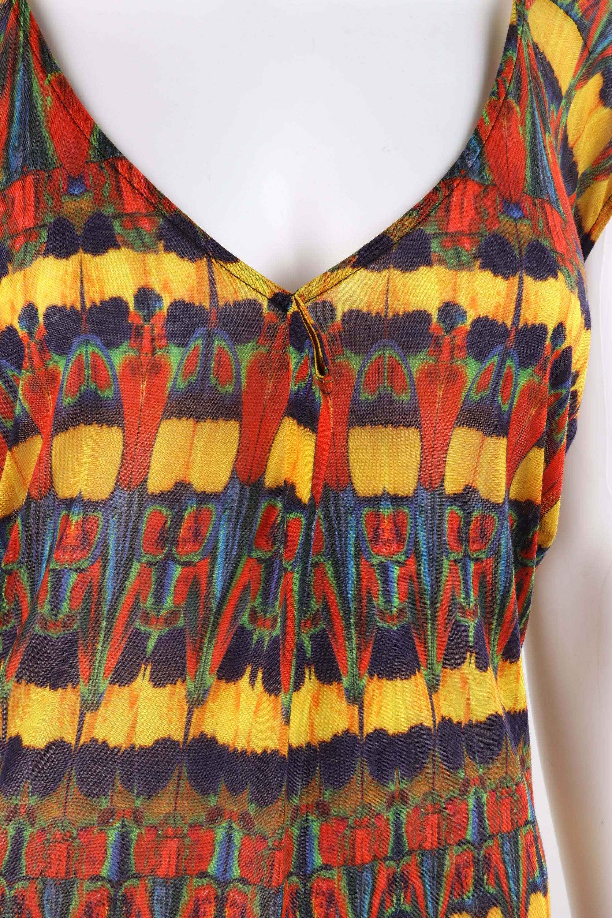 ALEXANDER McQUEEN S/S 2010 “Platos Atlantis” Beetle Kaleidoscope Draped Knit Top For Sale 4