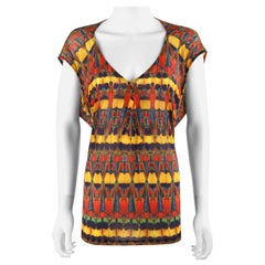 ALEXANDER McQUEEN S/S 2010 “Platos Atlantis” Beetle Kaleidoscope Draped Knit Top