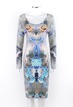 ALEXANDER McQUEEN S/S 2010 "Plato's Atlantis" Blue Multicolor Kaleidoscope Dress