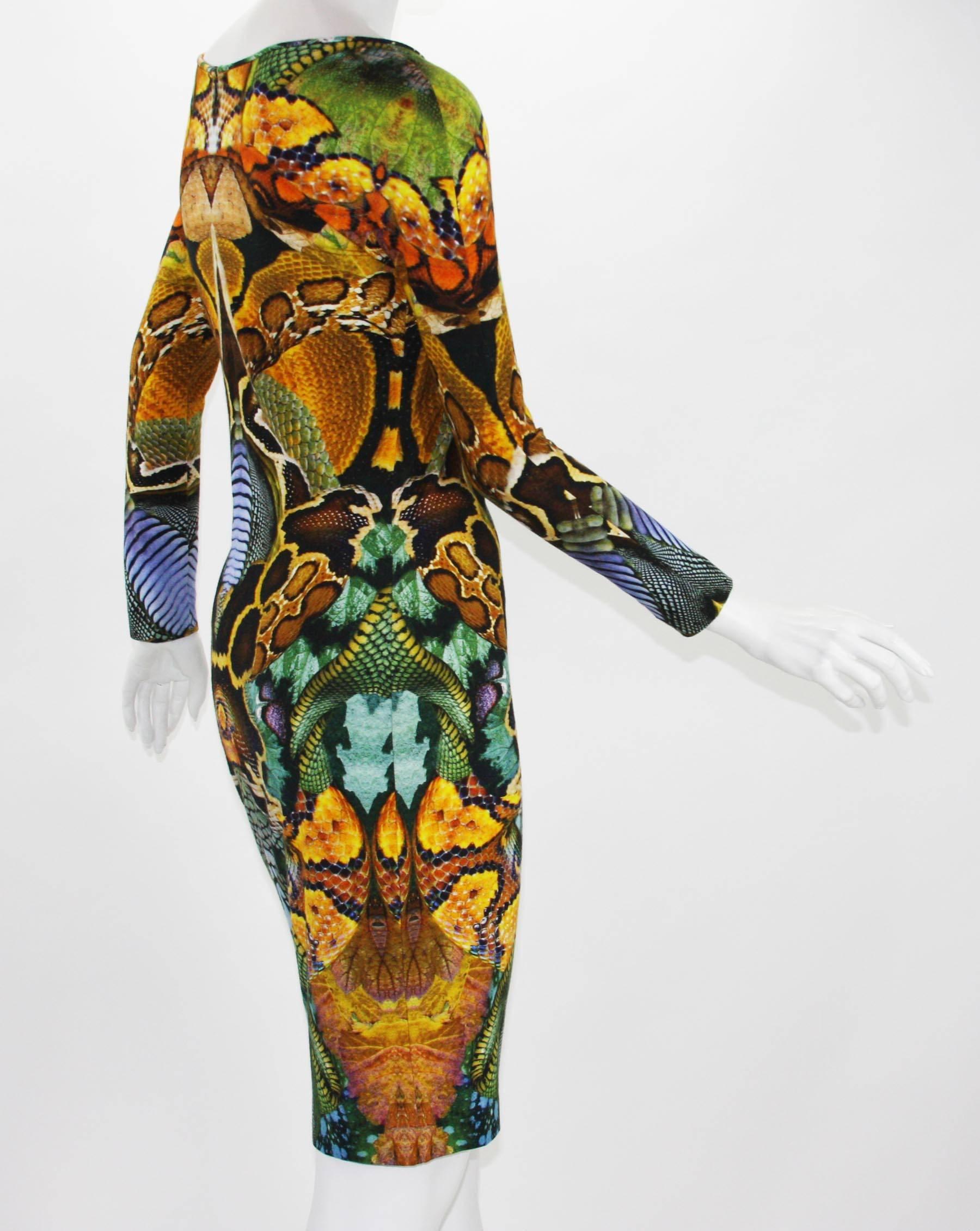 Alexander McQueen - Robe extensible « Plato's Atlantis » collection S/S 2010 - Taille 42 US 6 Pour femmes en vente