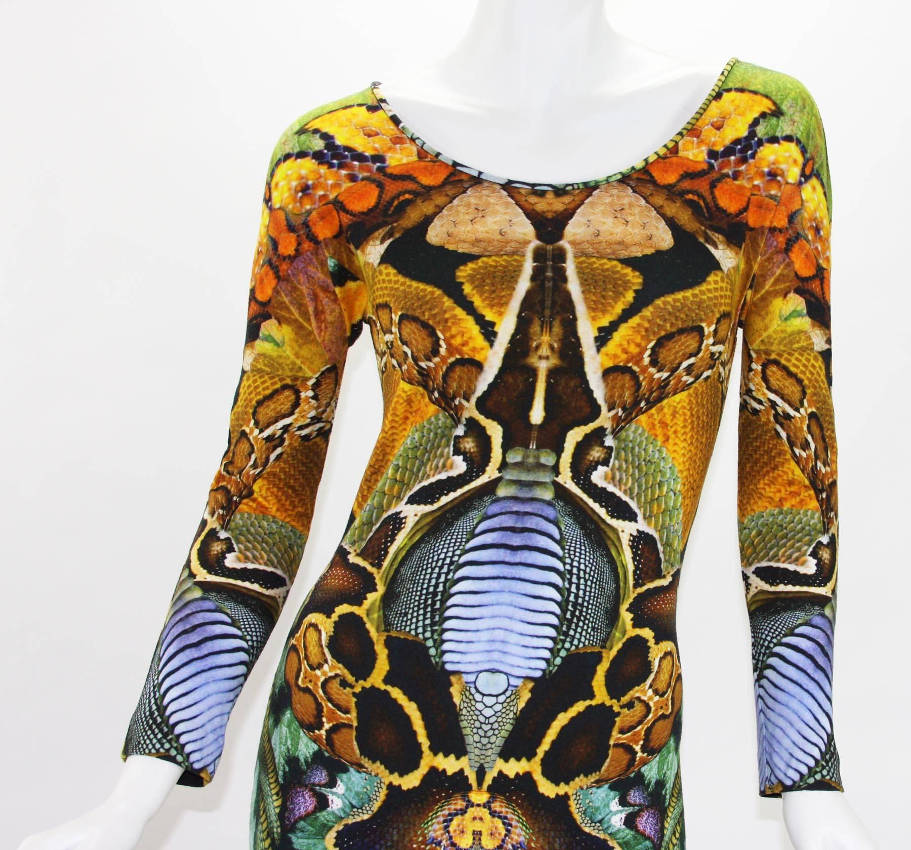 Alexander McQueen S/S 2010 *Plato's Atlantis* Collection Stretch Dress 42 US 6 In New Condition For Sale In Montgomery, TX