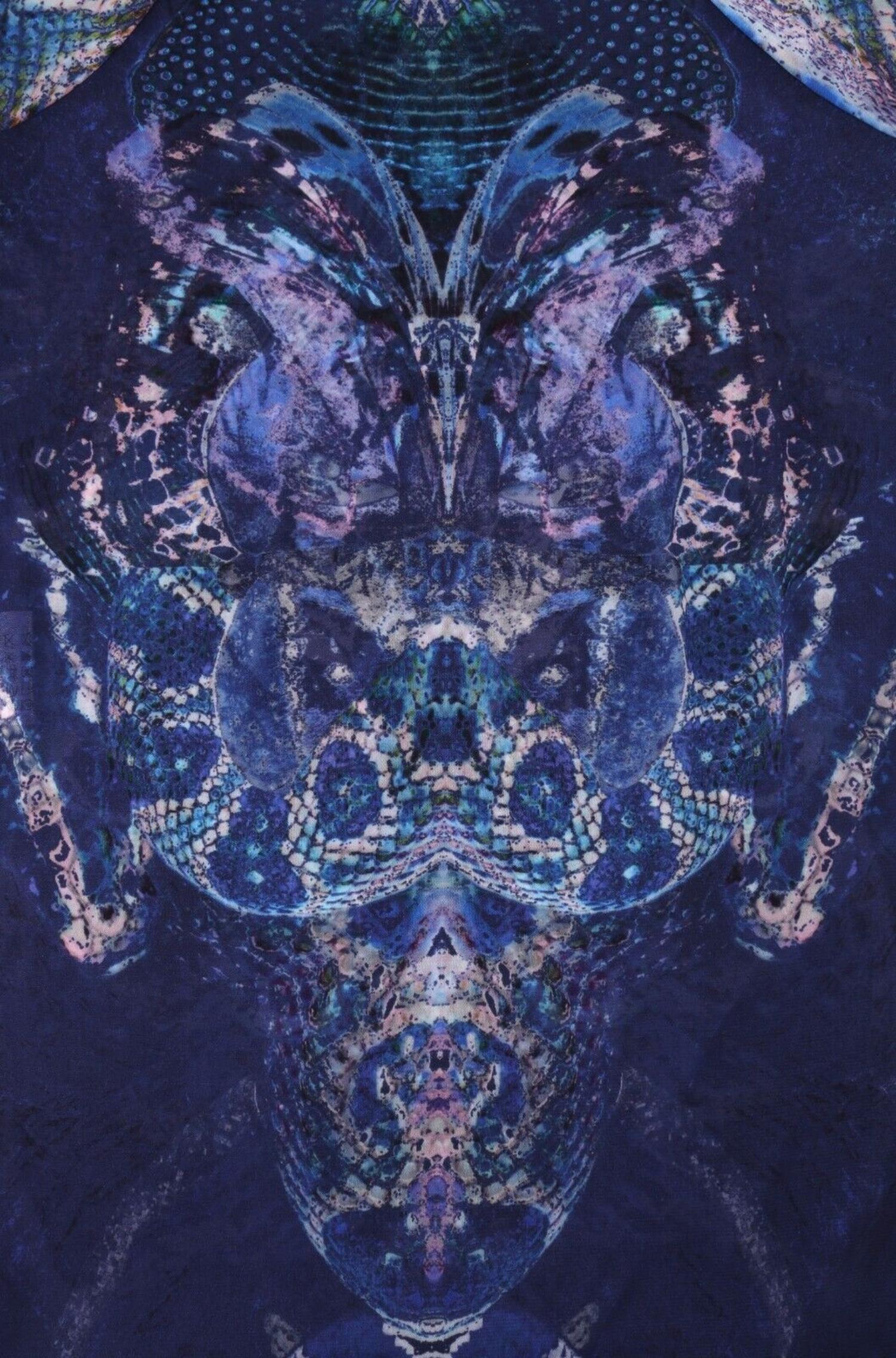 Alexander McQueen S/S 2010 Plato's Atlantis Kaleidoscope Dolman Sleeve Dress For Sale 8