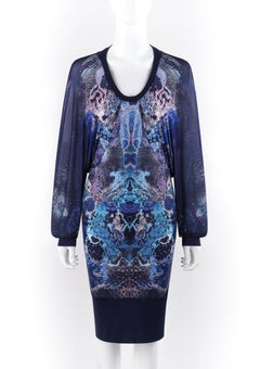 ALEXANDER McQUEEN S/S 2010 “Plato's Atlantis” Kaleidoscope Dolman Sleeve Dress
