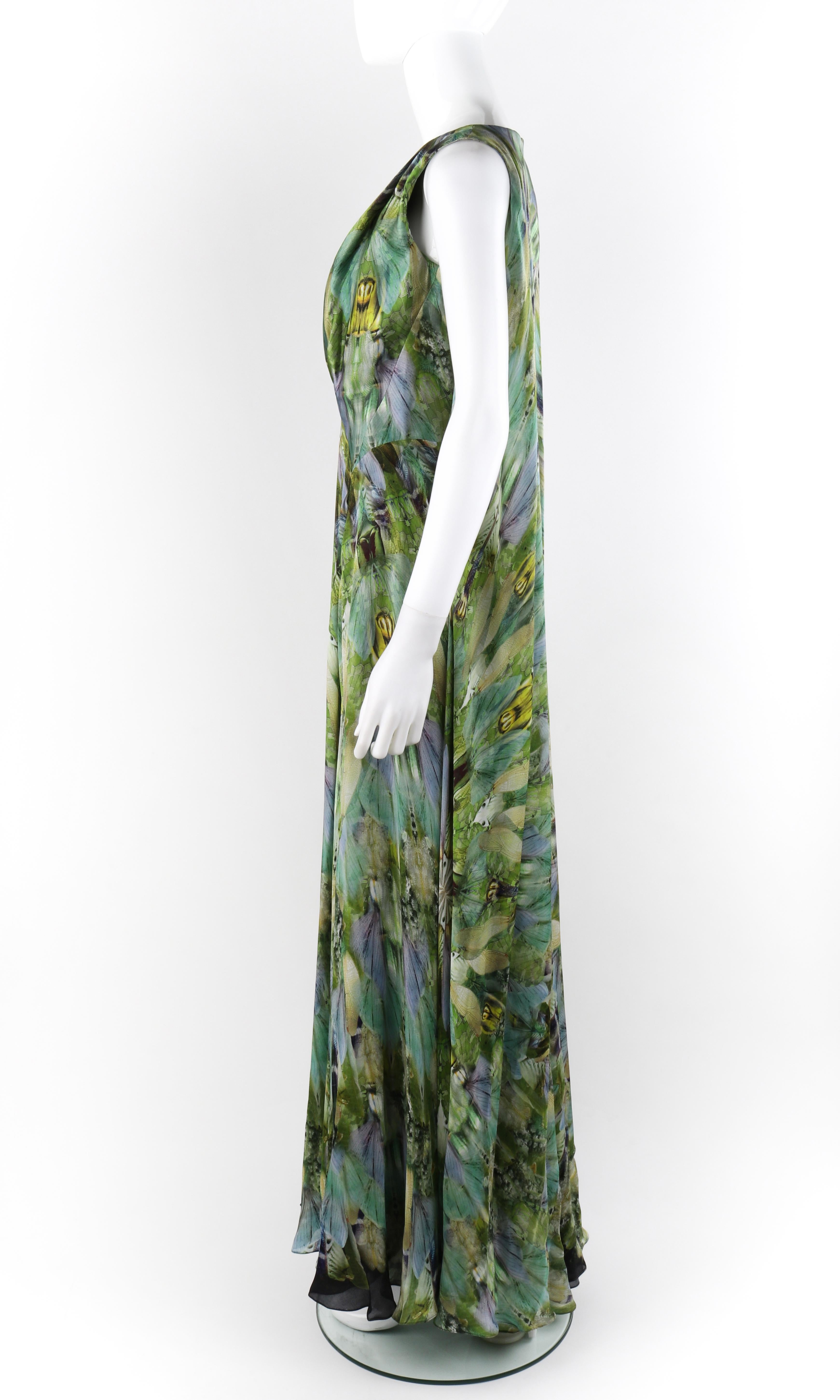 ALEXANDER McQUEEN S/S 2010 “Plato’s Atlantis” Praying Mantis Silk Evening Gown In New Condition In Thiensville, WI