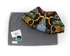 ALEXANDER McQUEEN S/S 2010 "Plato's Atlantis" Snake Print Flap De-Manta Clutch