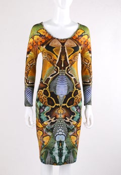 ALEXANDER McQUEEN S/S 2010 "Plato's Atlantis" Snakeskin Jersey Knit Sheath Dress