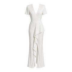 Alexander McQueen S/S 2017 White Silk Wrap Gown