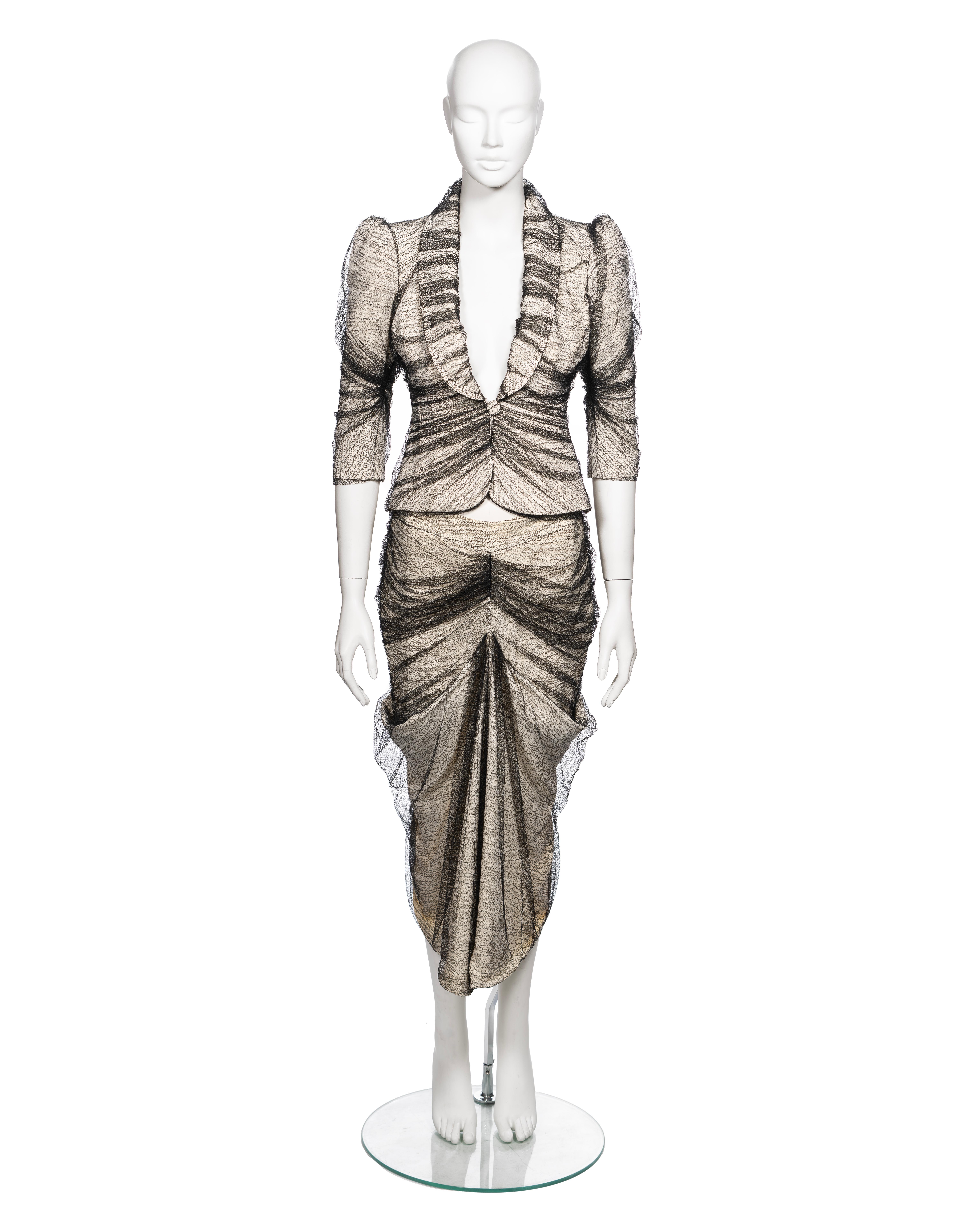 ▪ Brand: Alexander McQueen
▪ Creative Director: Alexander McQueen
▪ Collection: Sarabande, Spring-Summer 2007
▪ Fabric: Acetate, Viscose, Polyamide 
▪ Size: IT38 - FR34 - UK6 - US2
▪ Made in: Italy
▪ Condition: Excellent
▪ Mannequin: 183 cm / 6ft