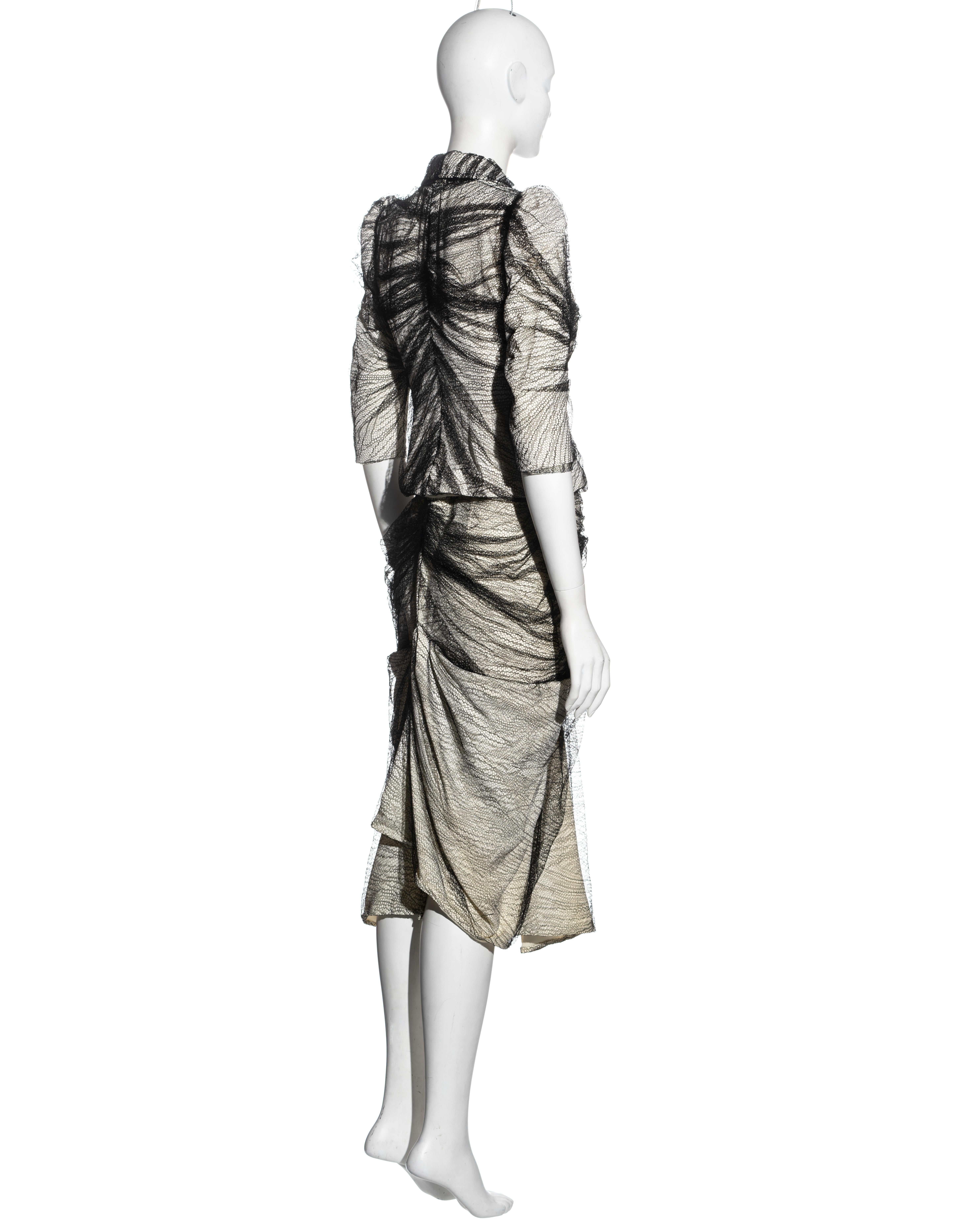 Women's Alexander McQueen 'Sarabande' skirt suit, ss 2007