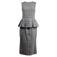 Alexander McQueen Sarah Burton 2014 Prince of Wales grey wool