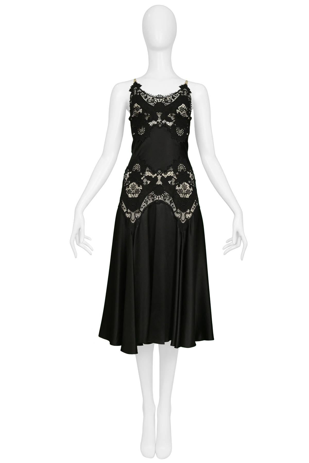 alexander mcqueen black lace dress