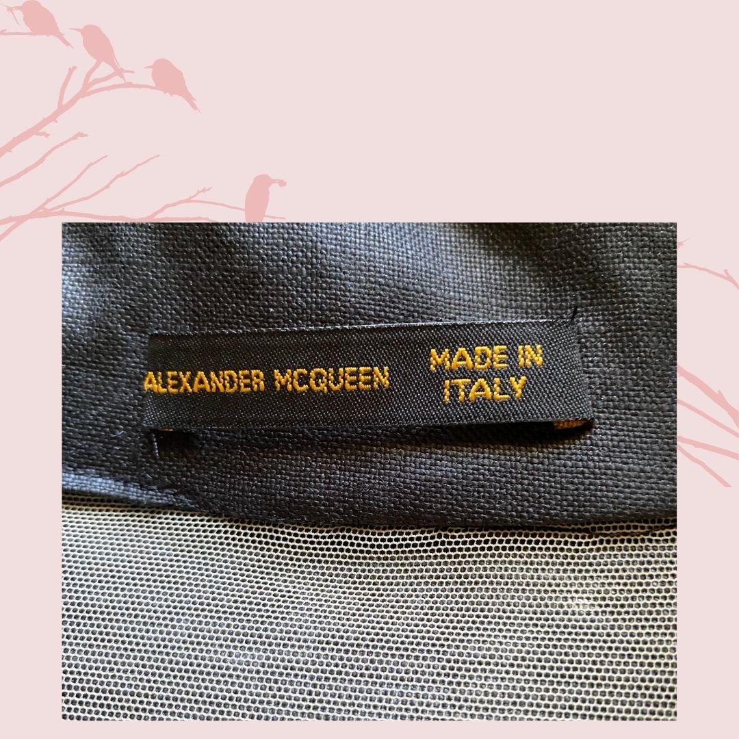Alexander McQueen Savage Beauty Manteau d'exposition métallisé noir « Met Exhibit » S/S 1999 Taille 42IT Pour femmes en vente