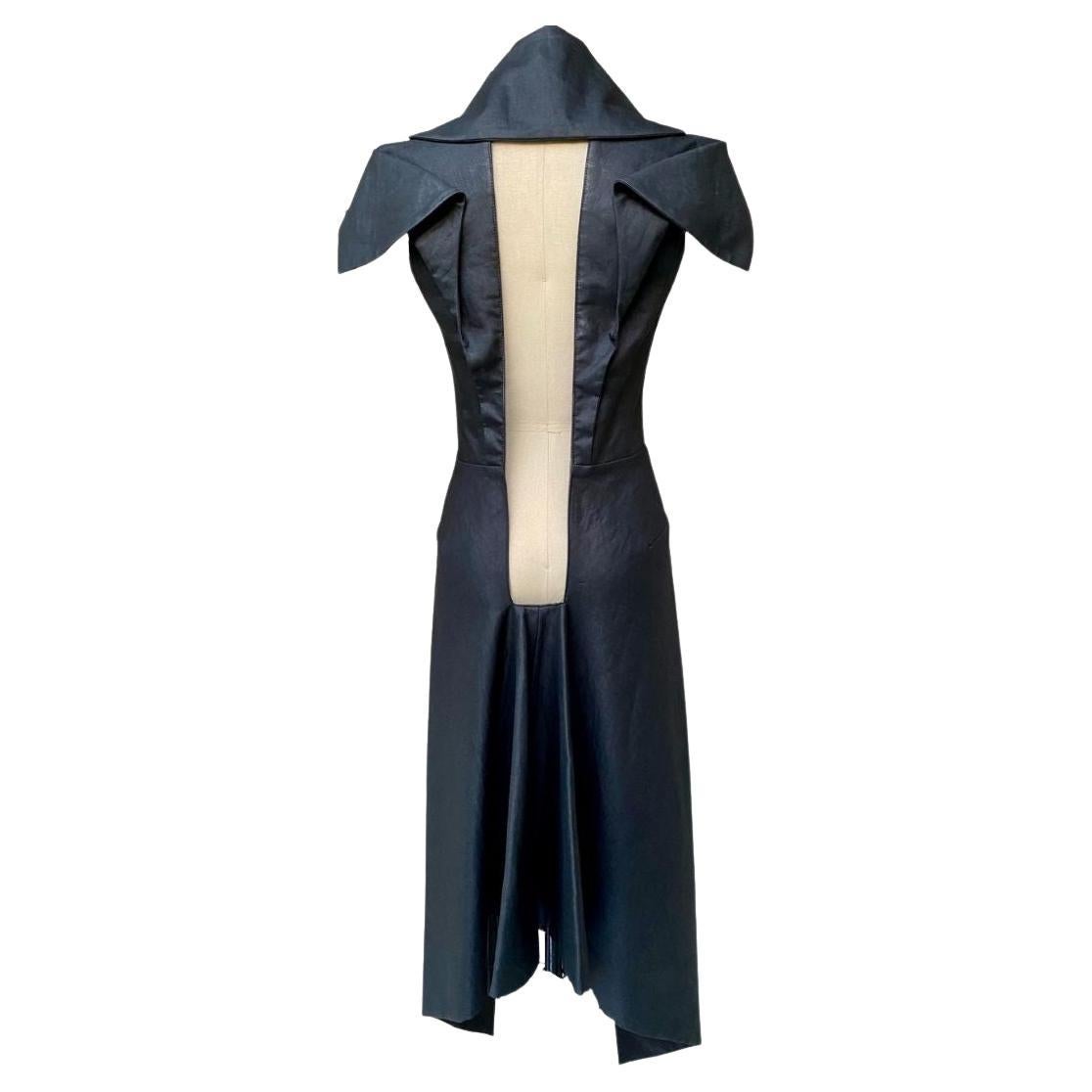 Alexander McQueen Savage Beauty Black Met Museum Coat/Dress S/S 1999 Size 42IT For Sale