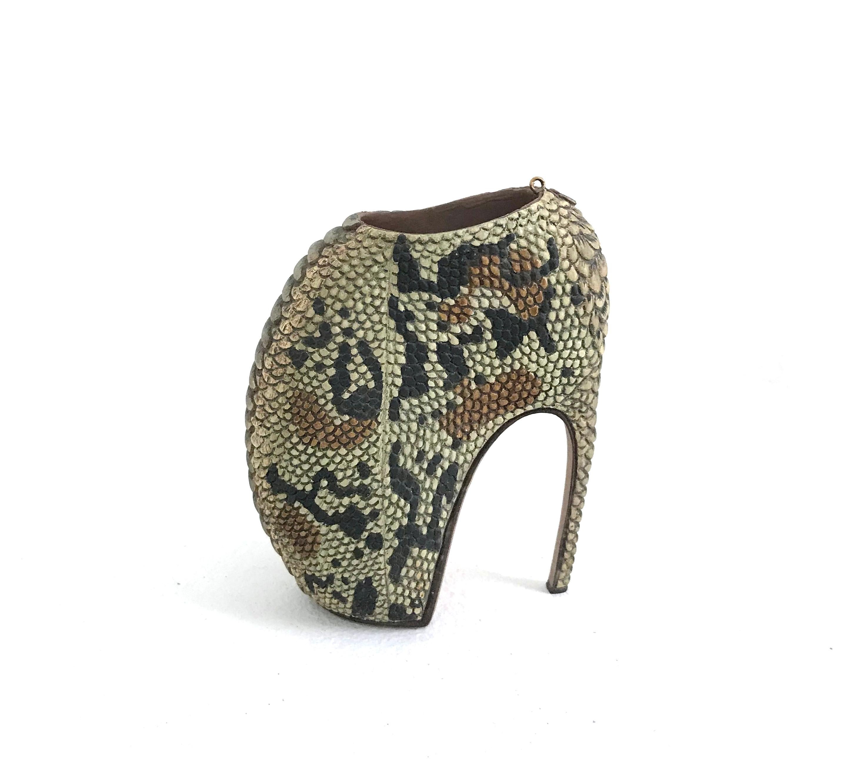 Image of A Pair of Python Armadillo Boots, 2015 (python skin) by Alexander  McQueen (est.1992)