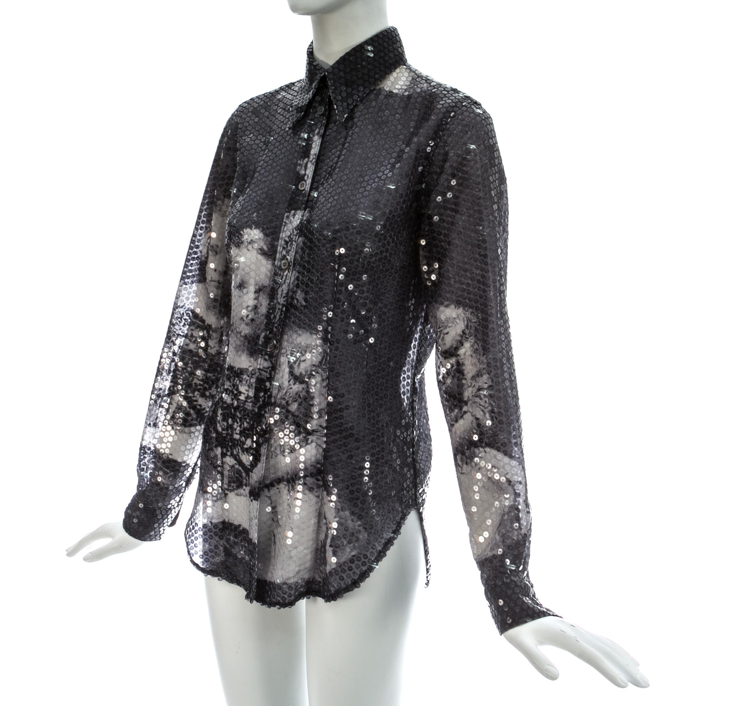 Alexander McQueen sequin 'Joan' blouse, A/W 1998 In Good Condition In London, GB