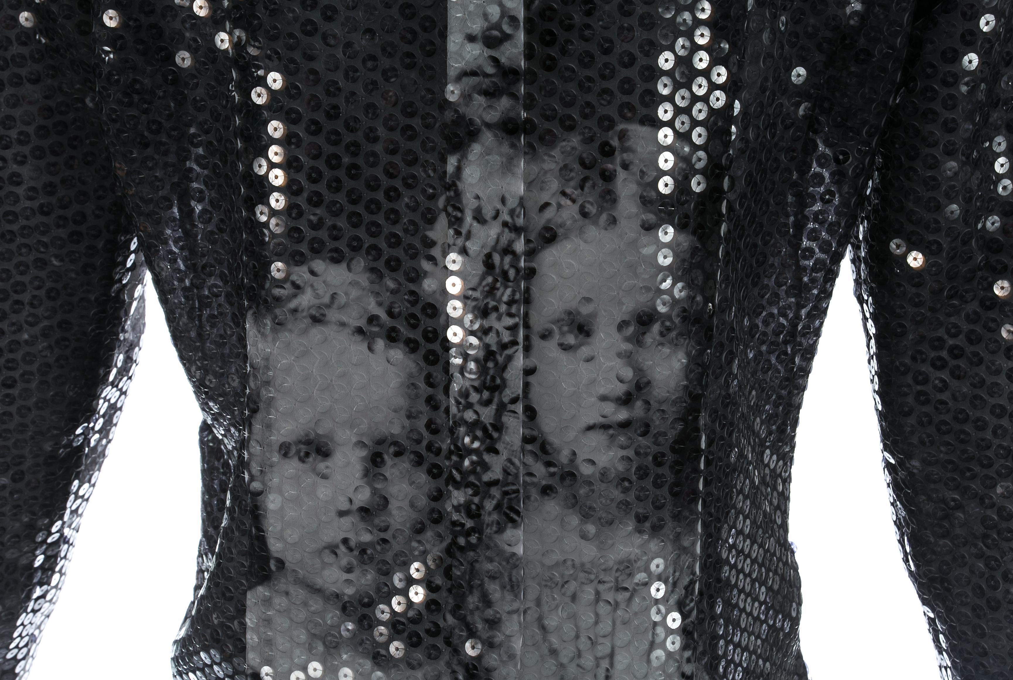 Women's Alexander McQueen sequin 'Joan' blouse, A/W 1998