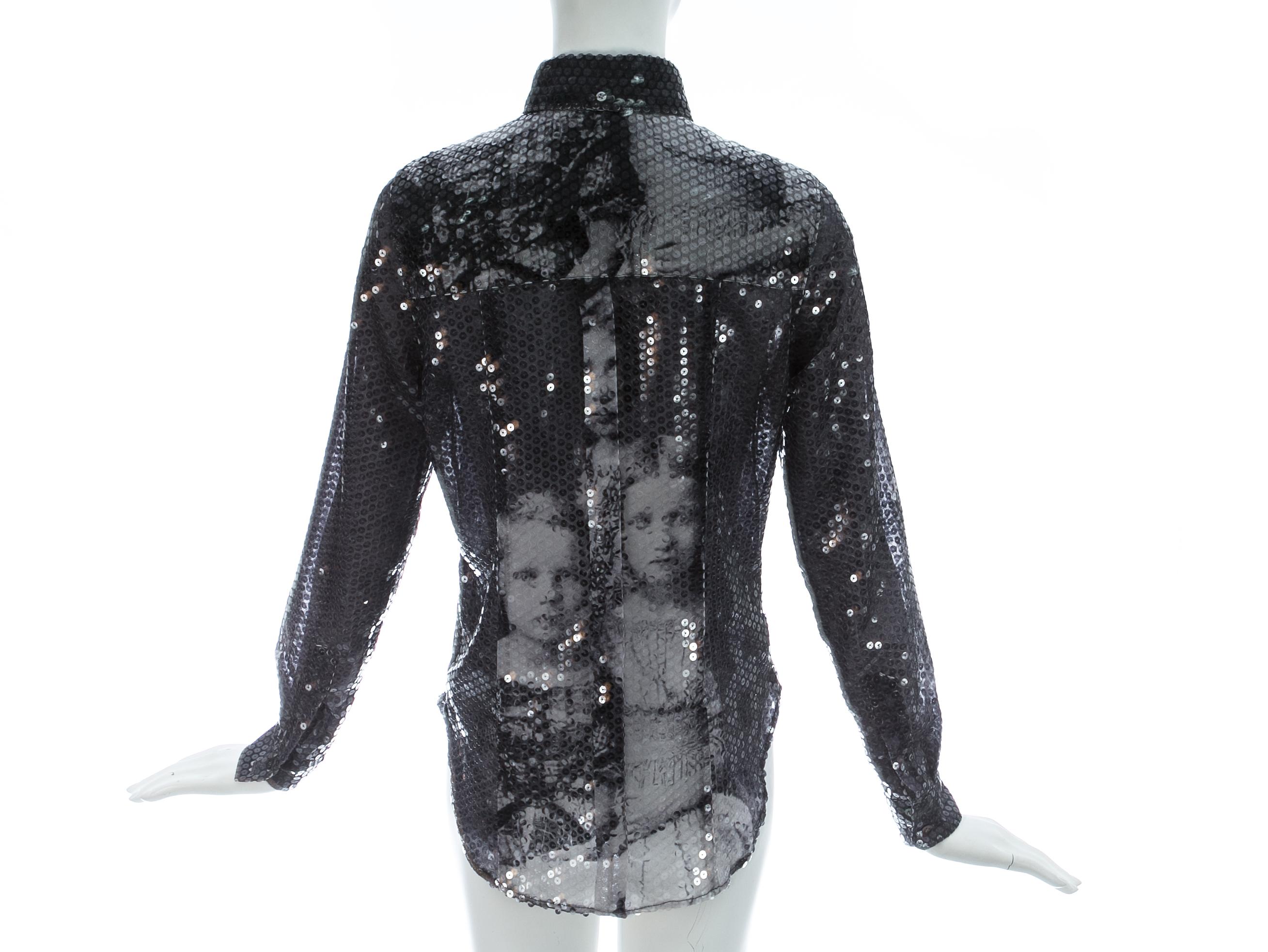 Alexander McQueen sequin 'Joan' blouse, A/W 1998 1