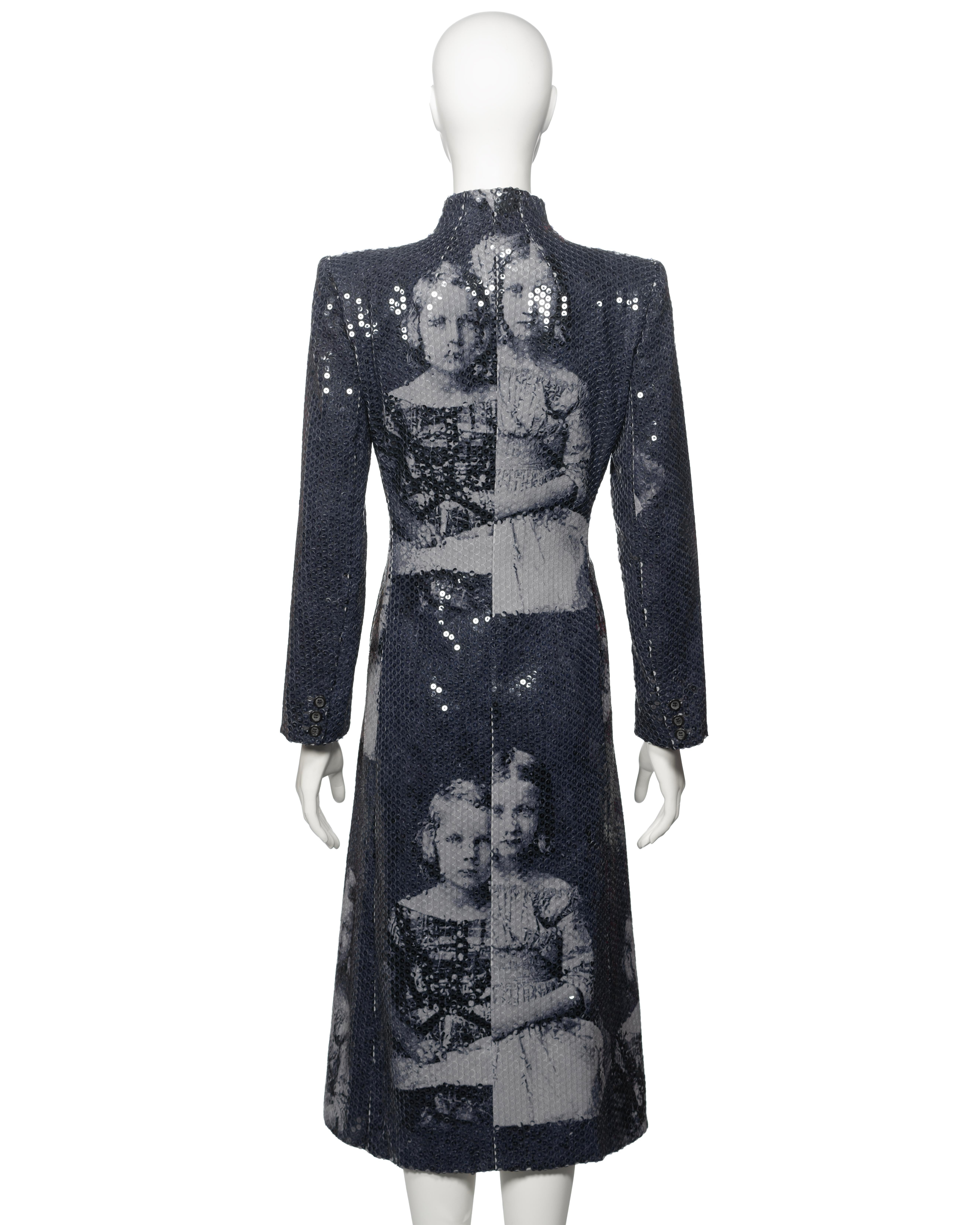 Alexander McQueen Sequin 'Joan' Evening Coat, fw 1998 For Sale 6