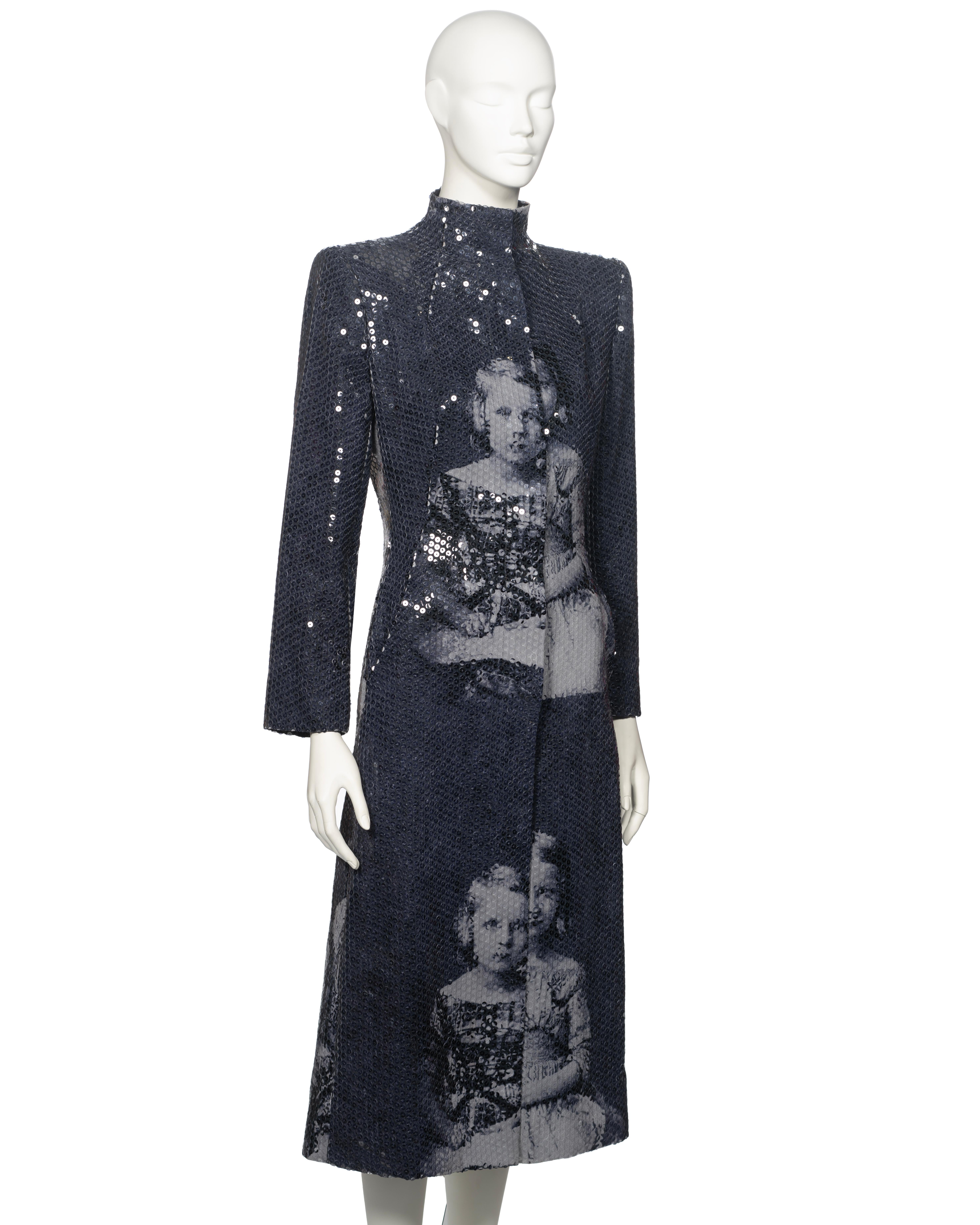 Alexander McQueen Sequin 'Joan' Evening Coat, fw 1998 For Sale 9