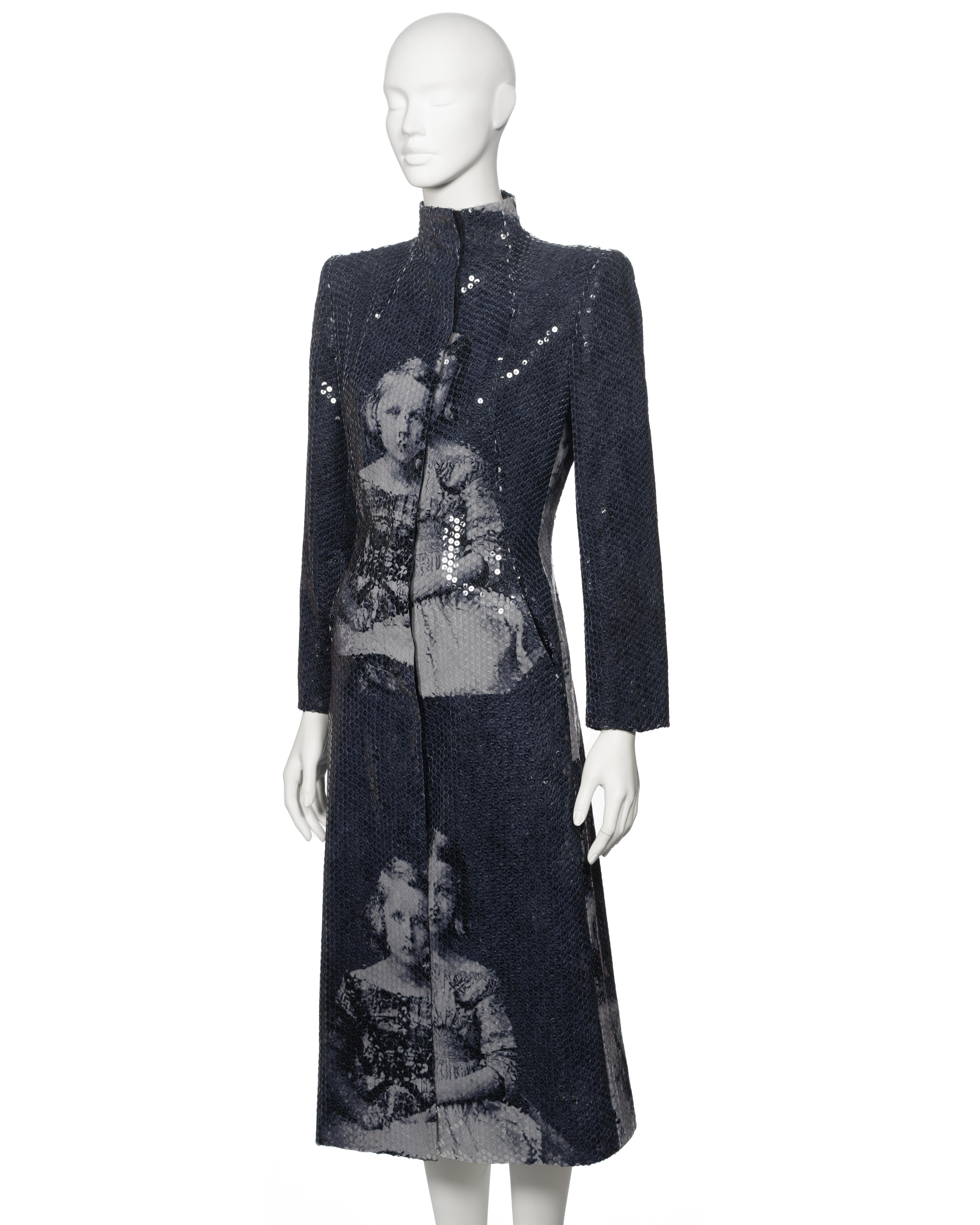 Alexander McQueen Sequin 'Joan' Evening Coat, fw 1998 For Sale 2