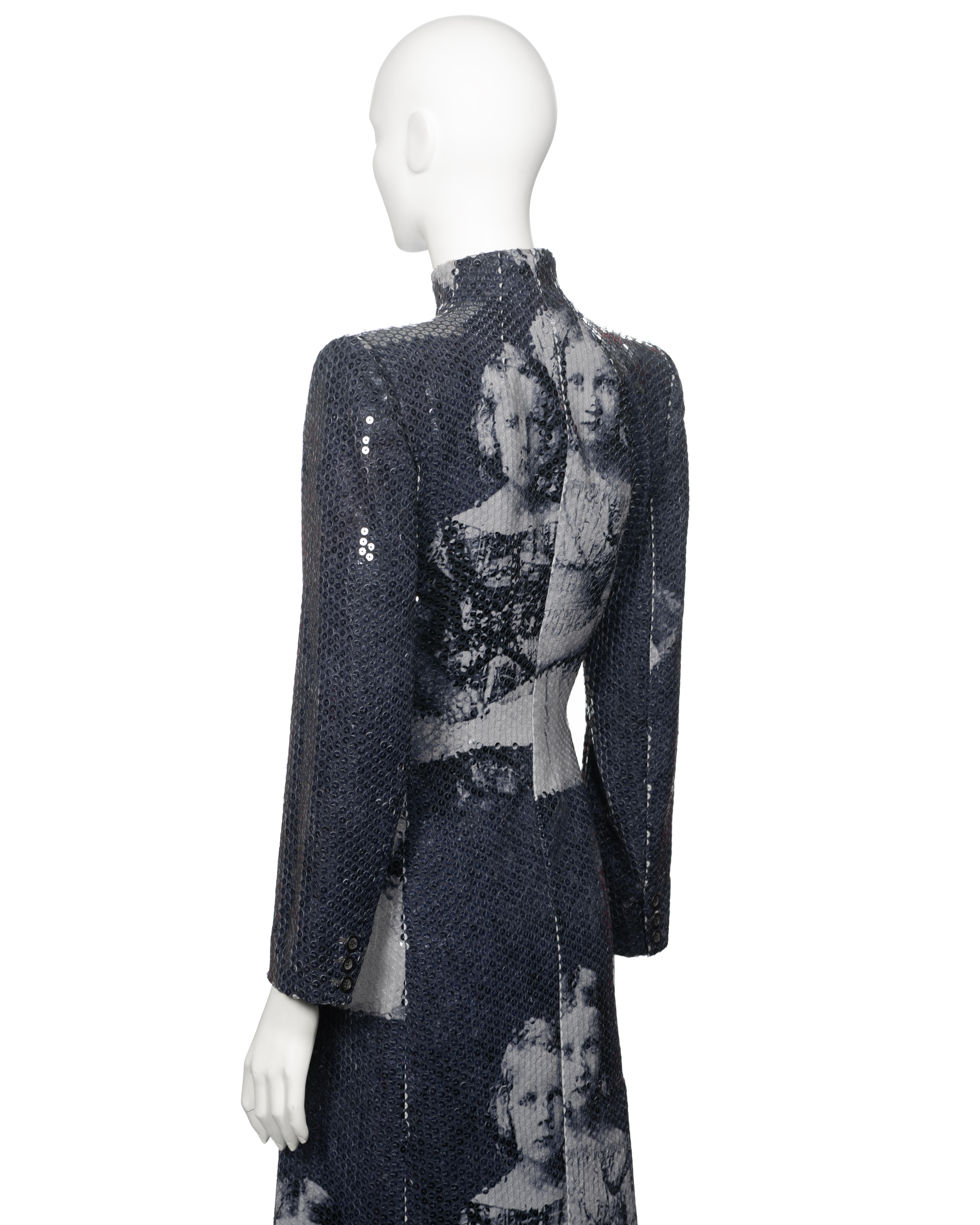 Alexander McQueen Sequin 'Joan' Evening Coat, fw 1998 For Sale 5