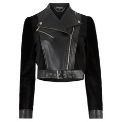 Alexander McQueen - Giacca Biker in Pelle Shearling