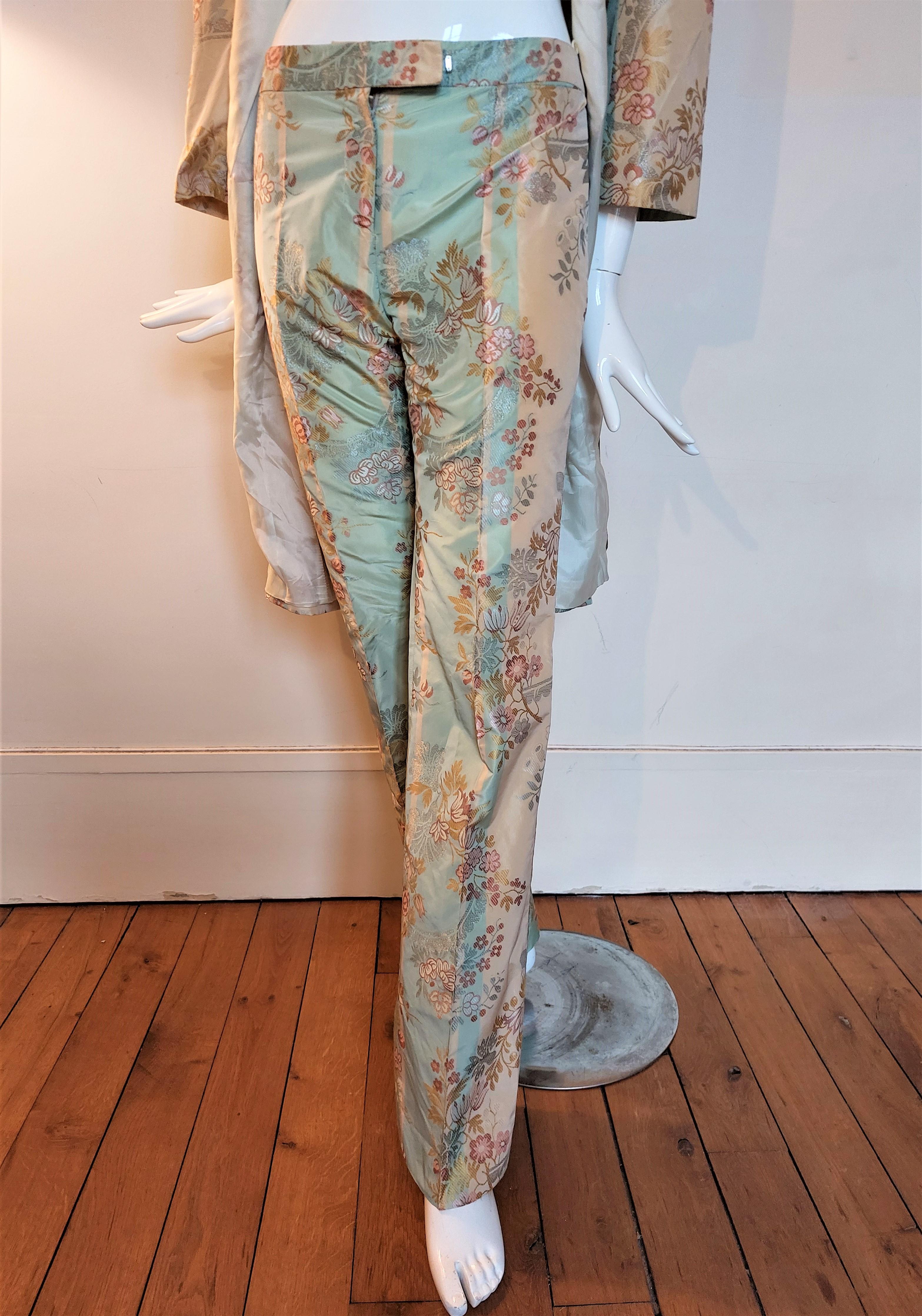 Alexander Mcqueen - Costume pantalon de pirate en brocart de soie « Shipwreck », années 2000 en vente 4