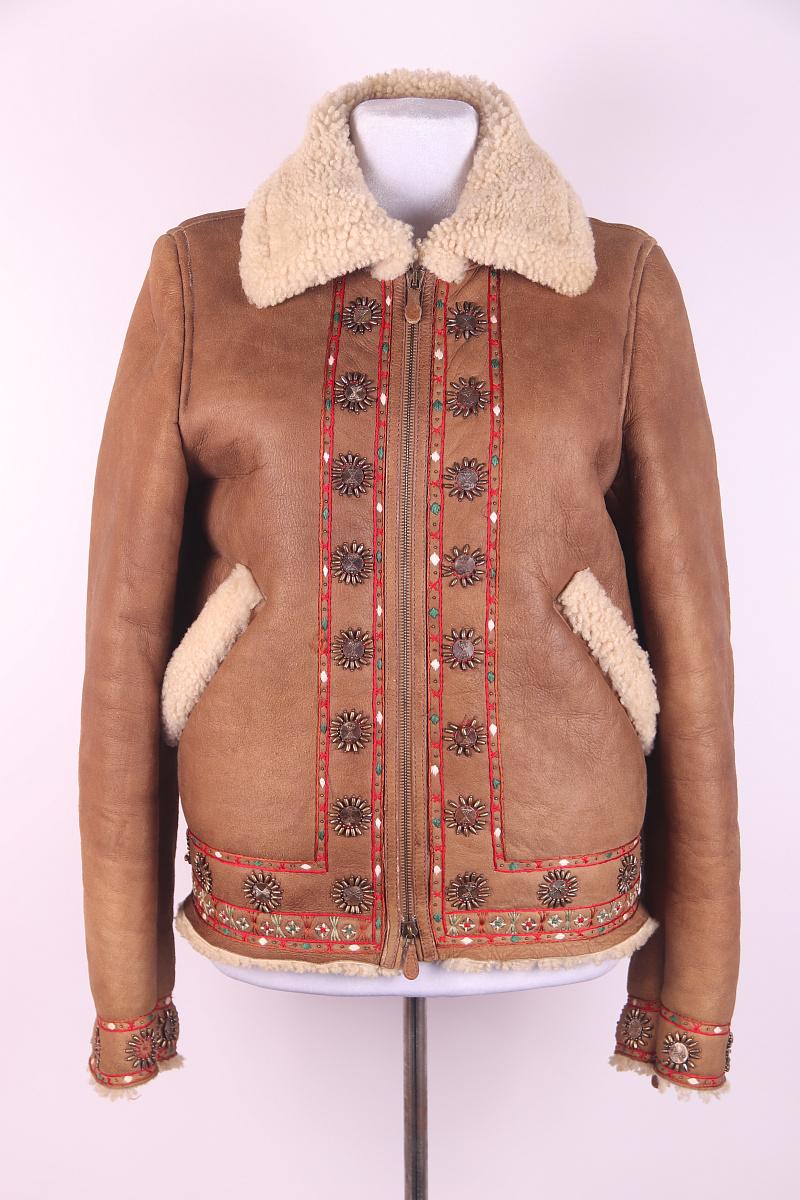 Alexander McQueen short sheepskin coat 2000s For Sale 5
