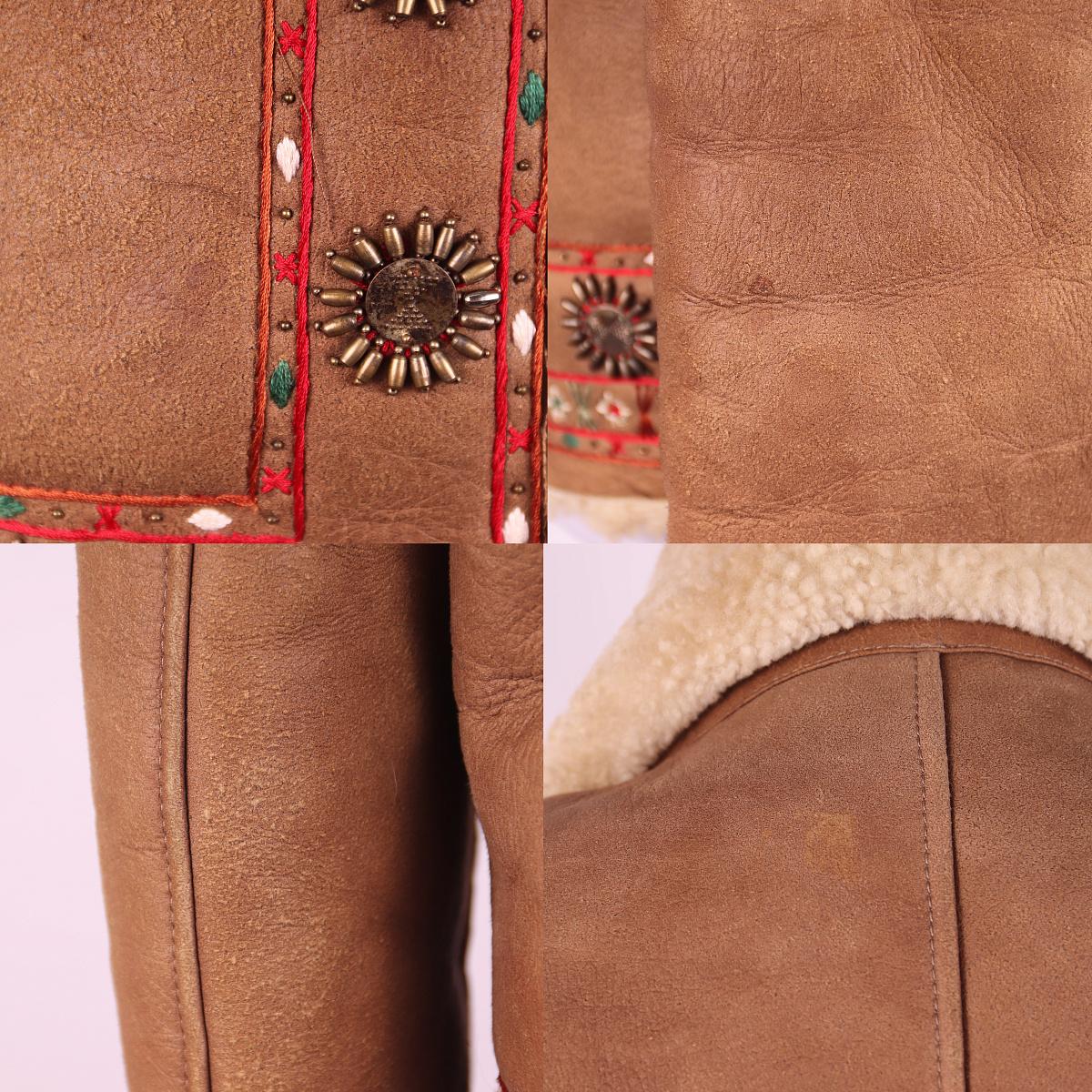 Alexander McQueen short sheepskin coat 2000s For Sale 1