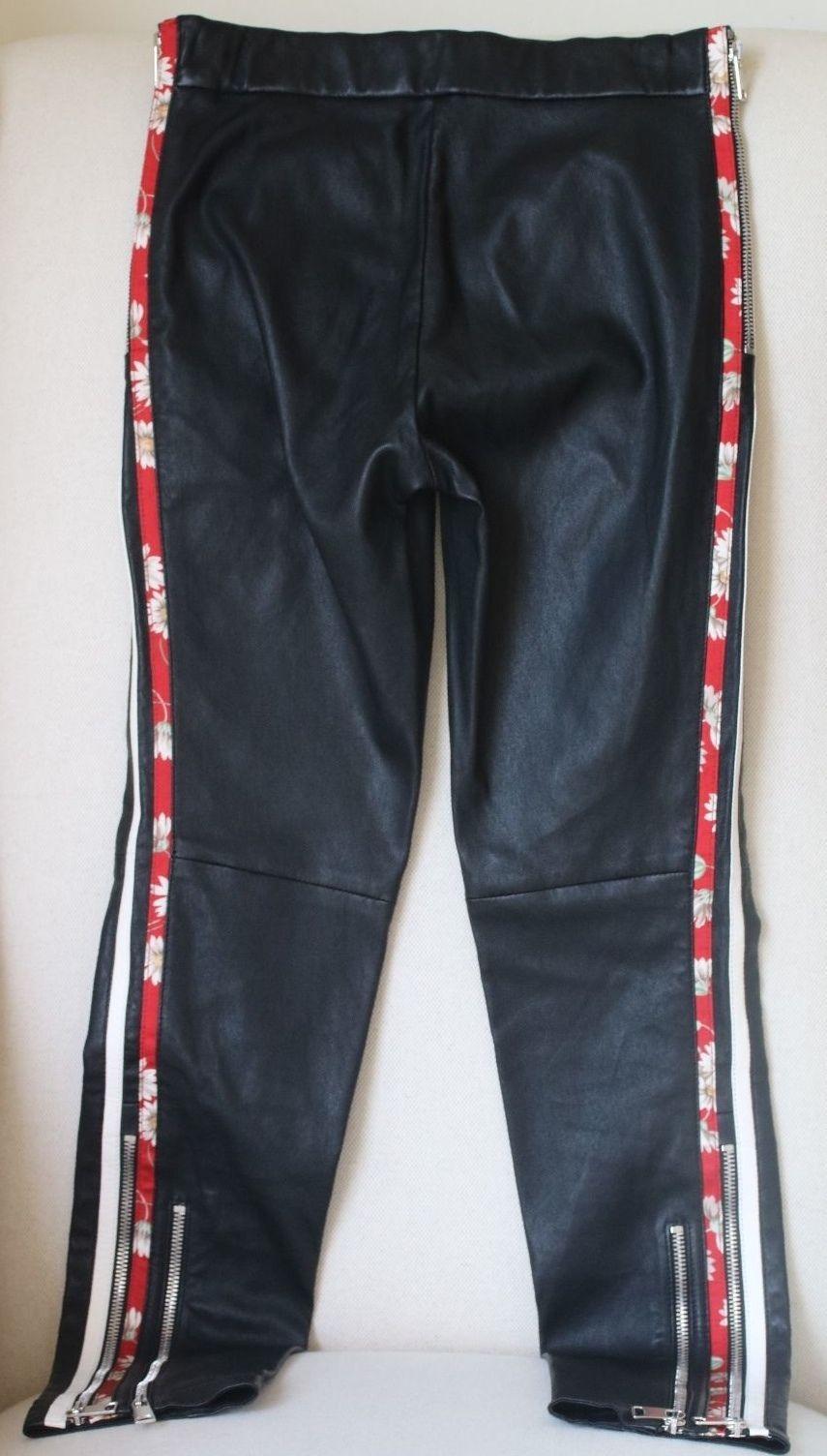 alexander mcqueen leather trousers