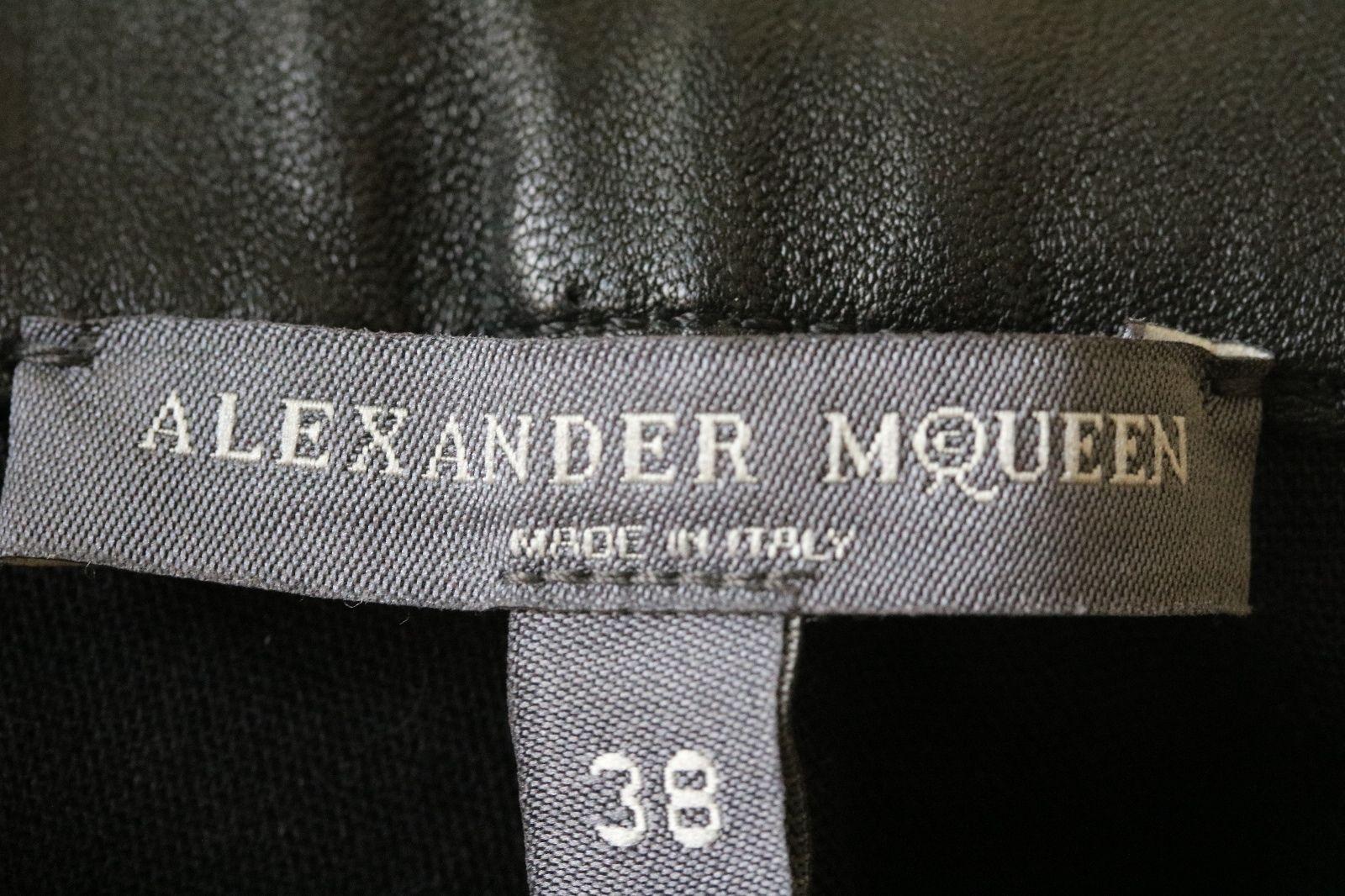 alexander mcqueen leather pants