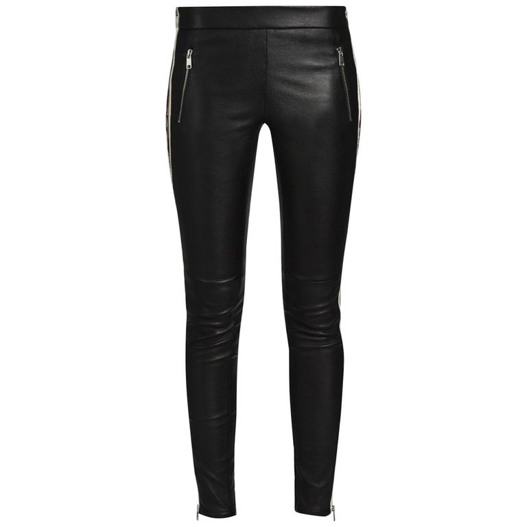Alexander McQueen Side-Striped Leather Trousers at 1stDibs | alexander ...