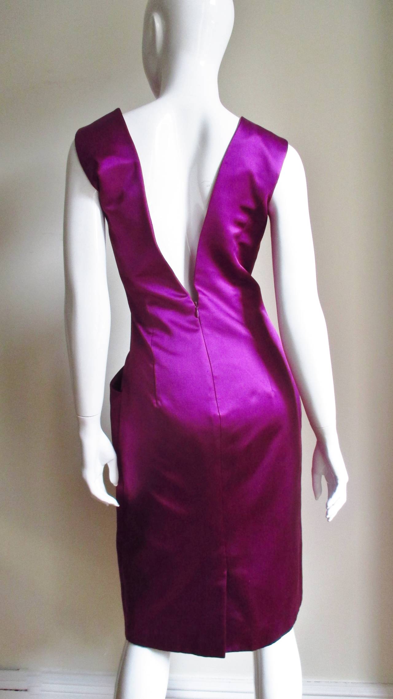 Alexander McQueen New Silk Backless Dress S/S 2008 For Sale 3