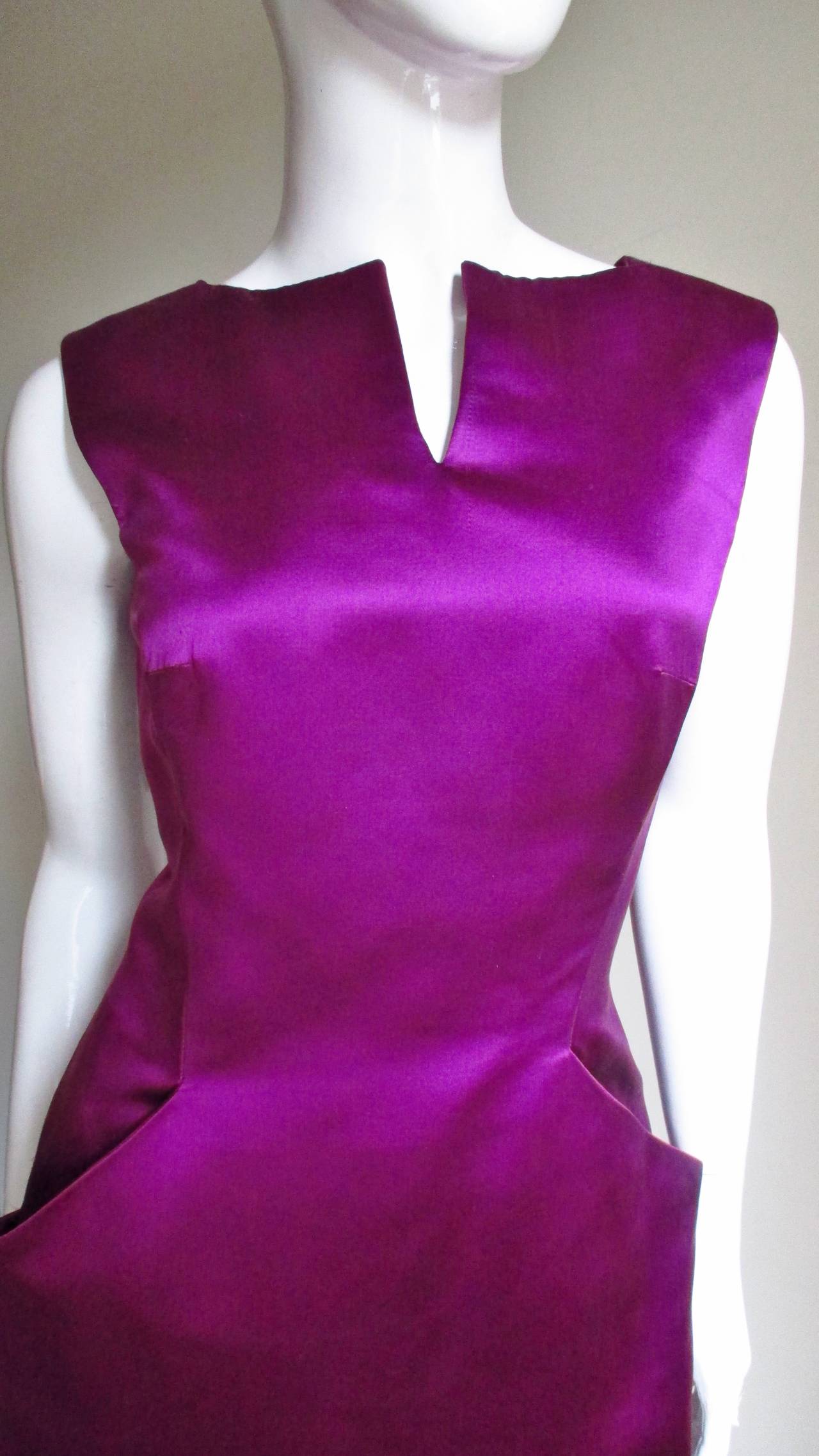 Alexander McQueen New Silk Backless Dress S/S 2008 In New Condition For Sale In Water Mill, NY