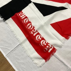 An Alexander McQueen Disassembled Union Jack Print Silk Foulard