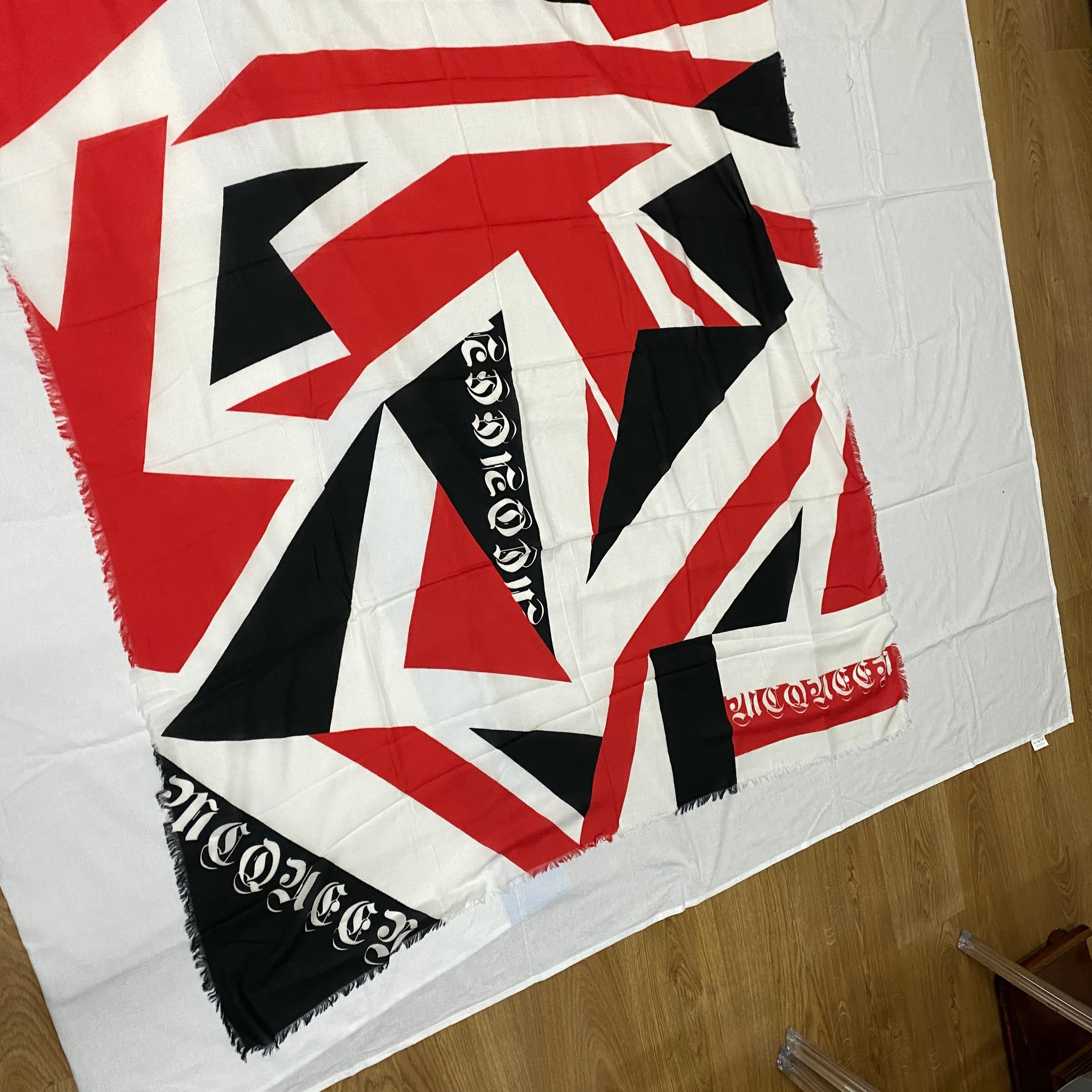 An Alexander McQueen Disassembled Union Jack Print Silk Foulard 3